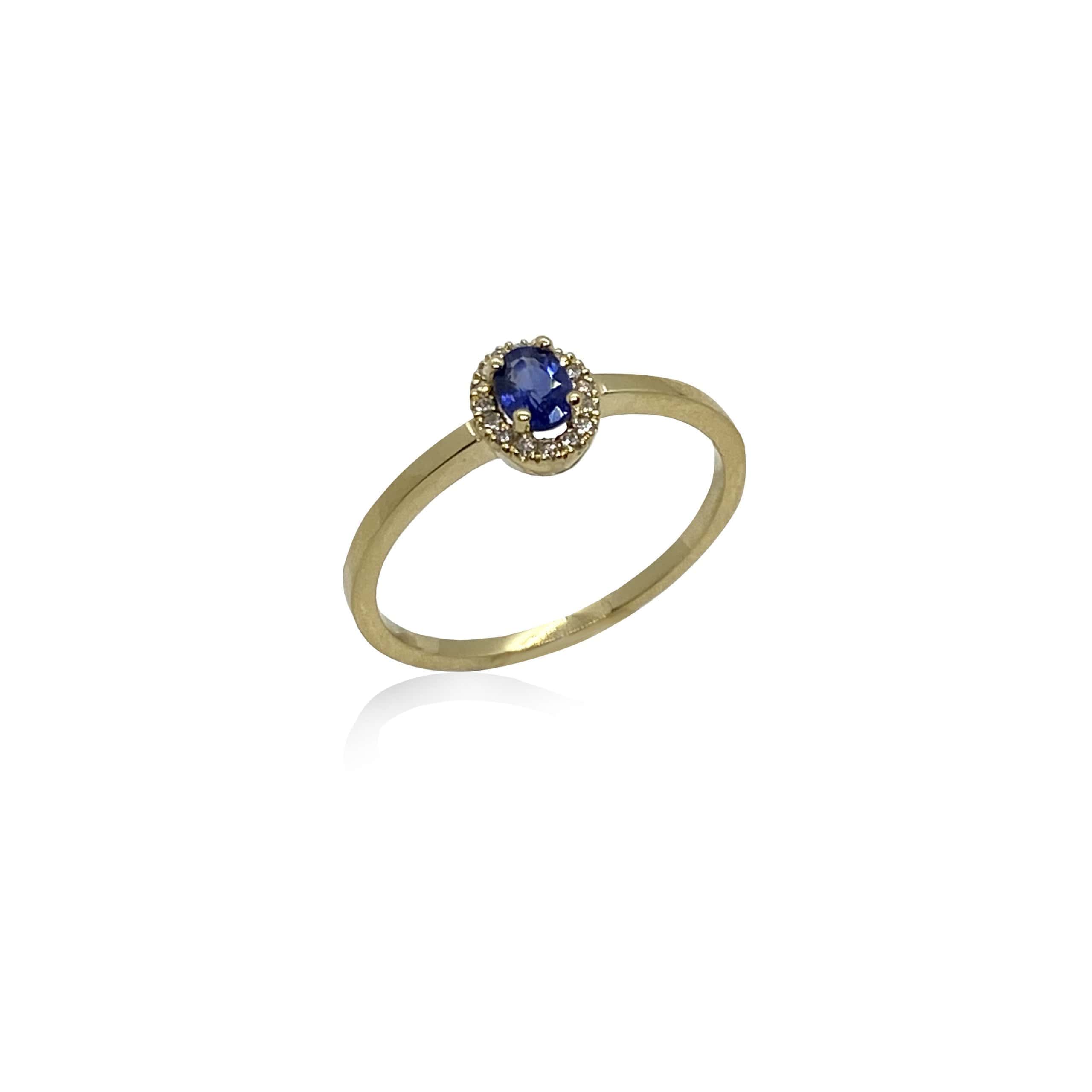 Blue sapphire Rosetta ring — Melina Fachidis (3)