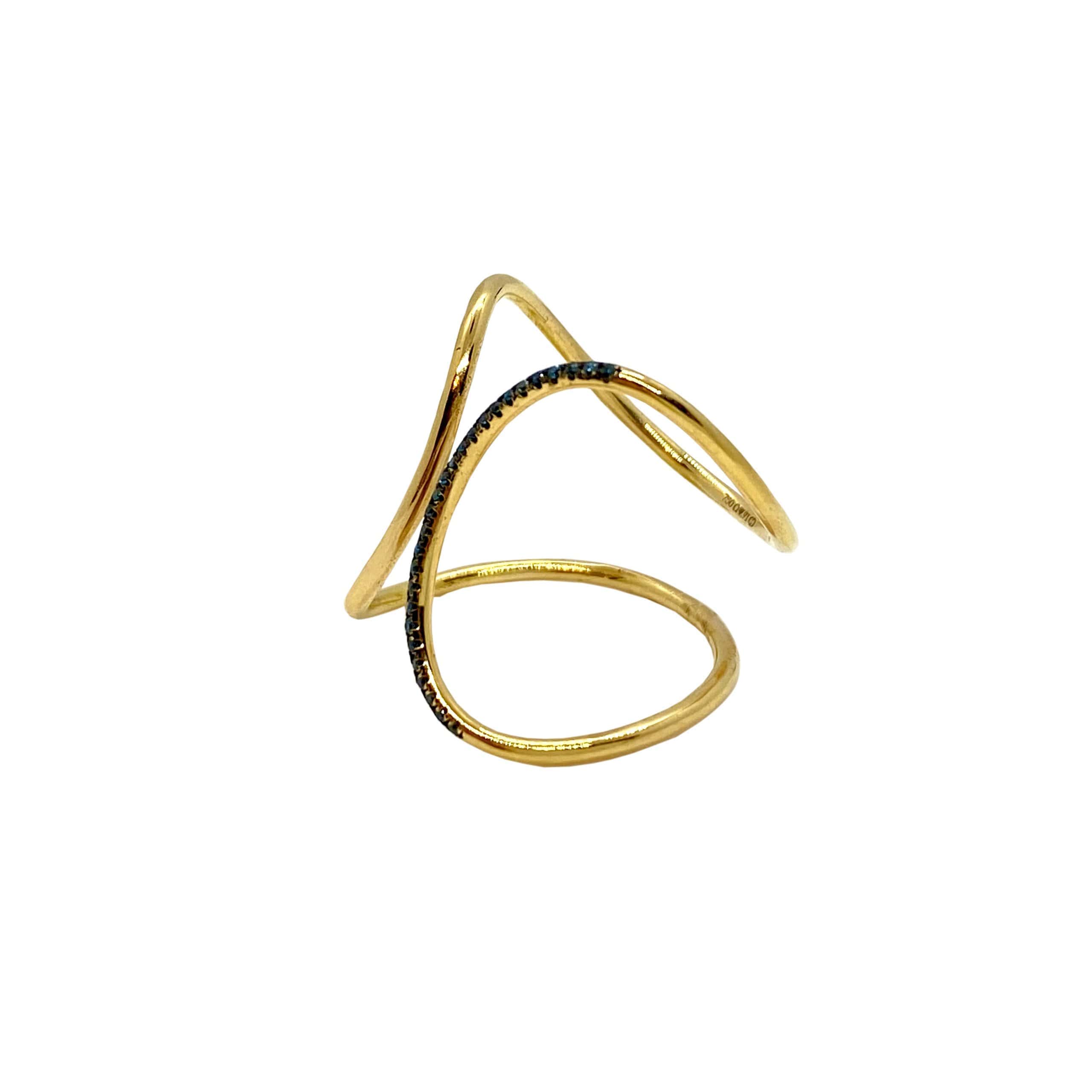 Curved blue diamond ring — Melina Fachidis (3)