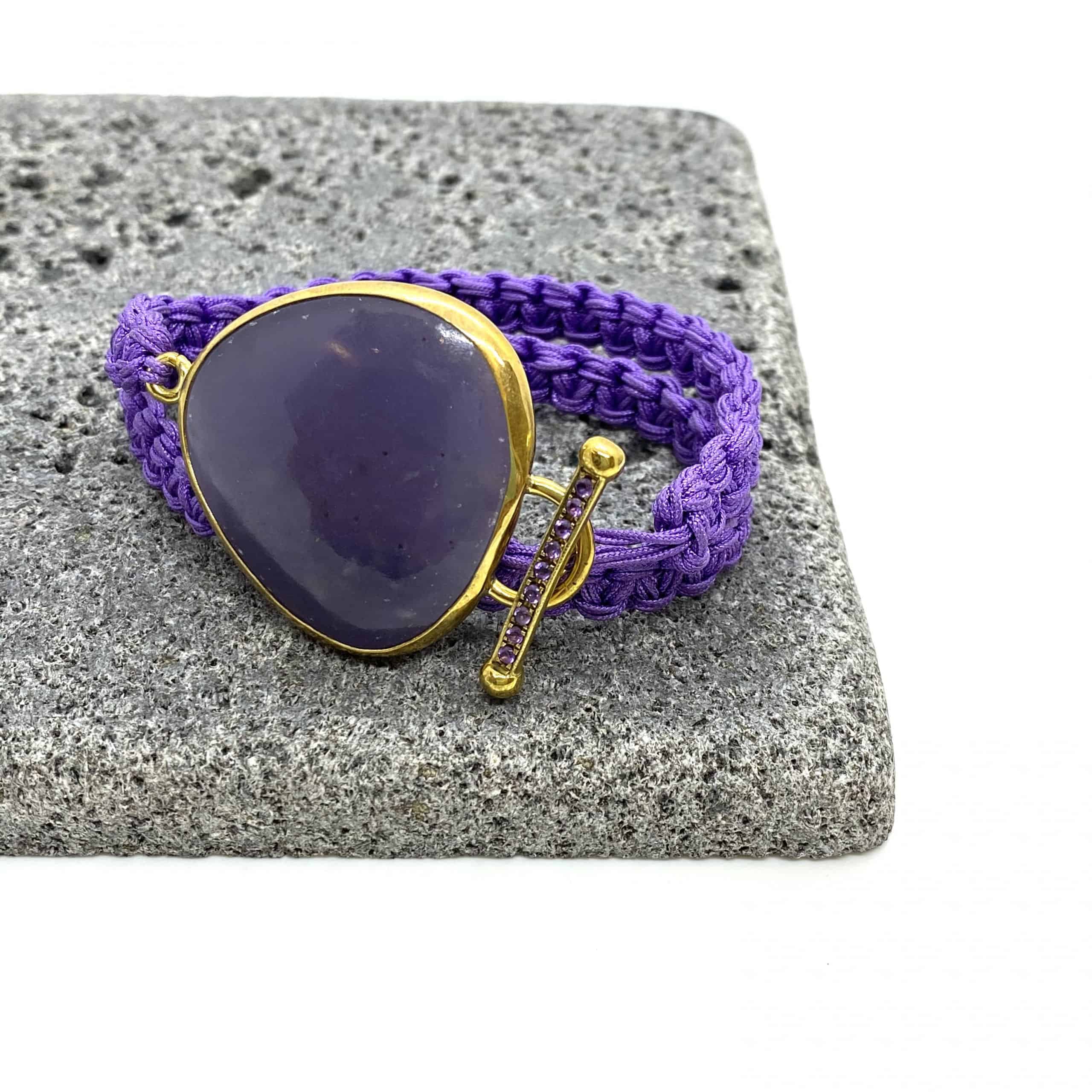 Purple agate wrap bracelet — Melina Fachidis (3)