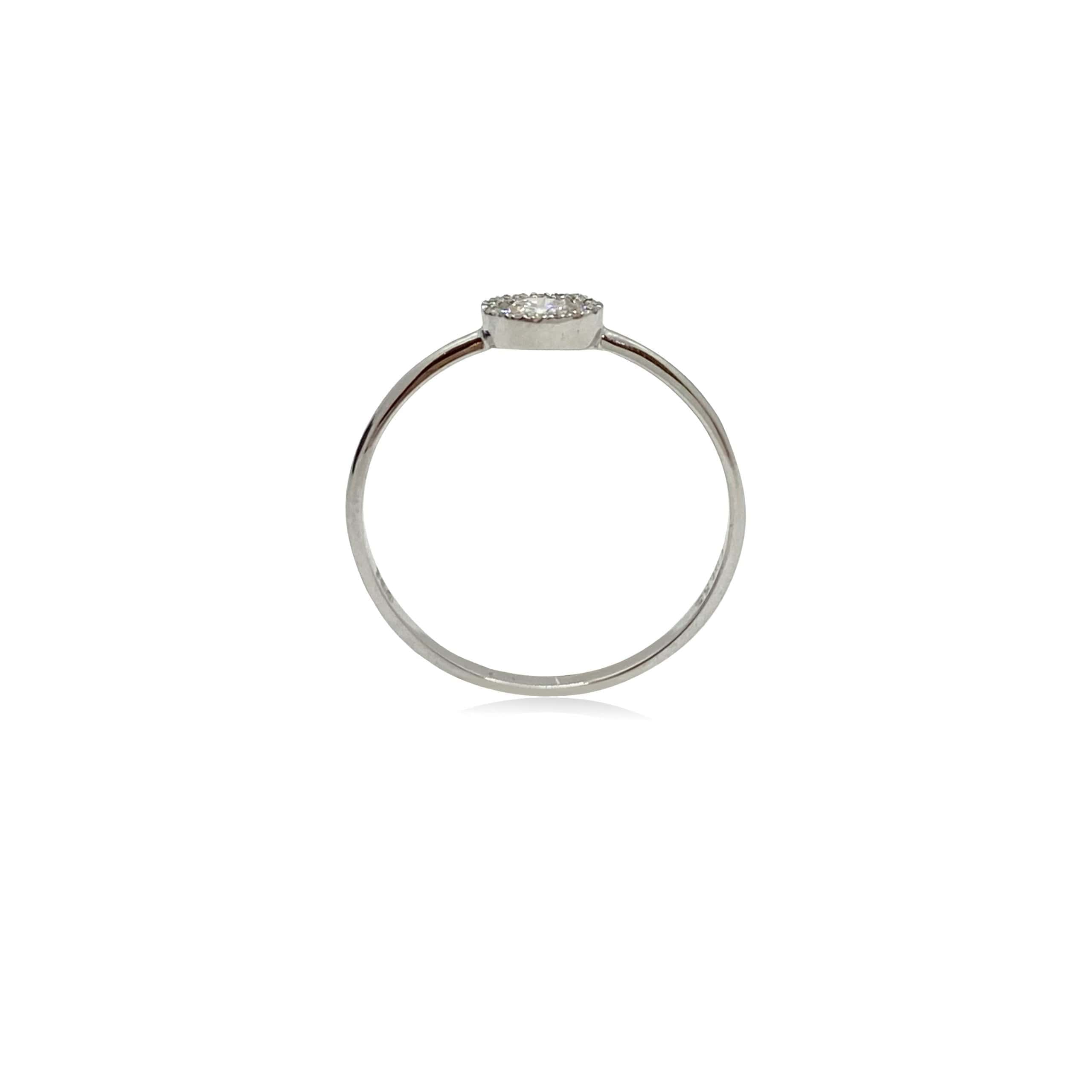 Brilliant cut oval-shaped diamond Rosetta ring — Melina Fachidis (4)