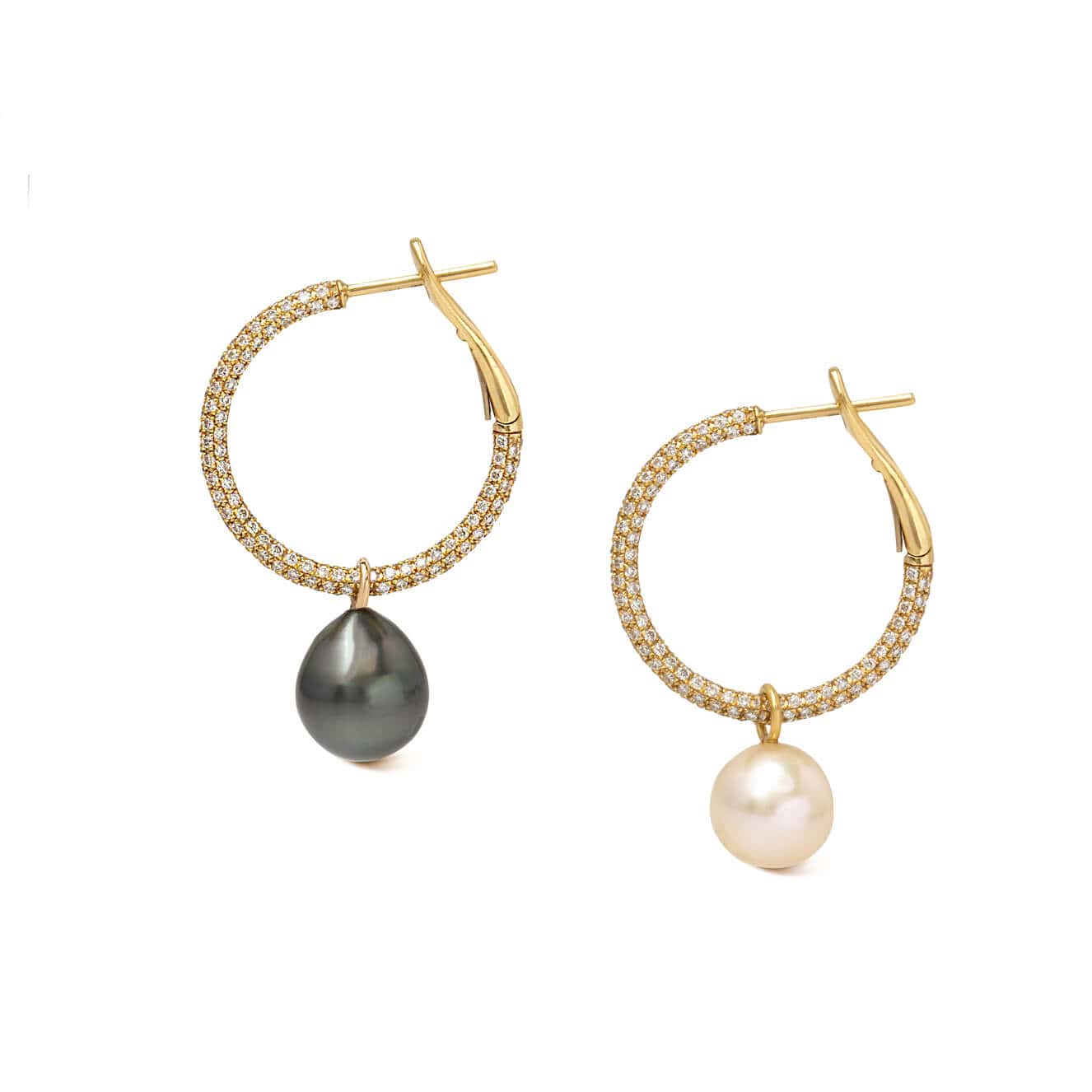 18k yellow gold hoops fully dressed with natural diamonds — Melina Fachidis (4)