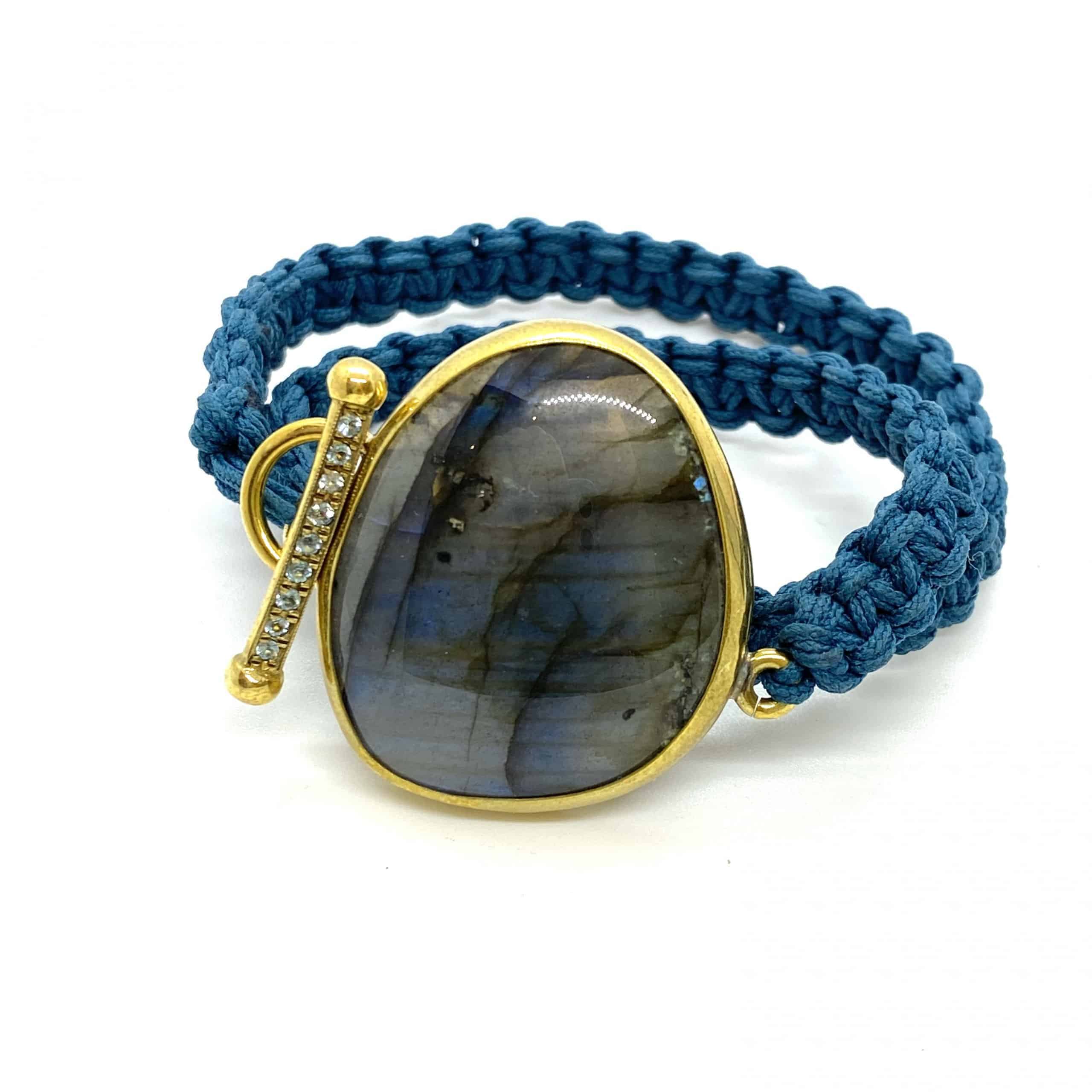 Labradorite big double wrap bracelet — Melina Fachidis