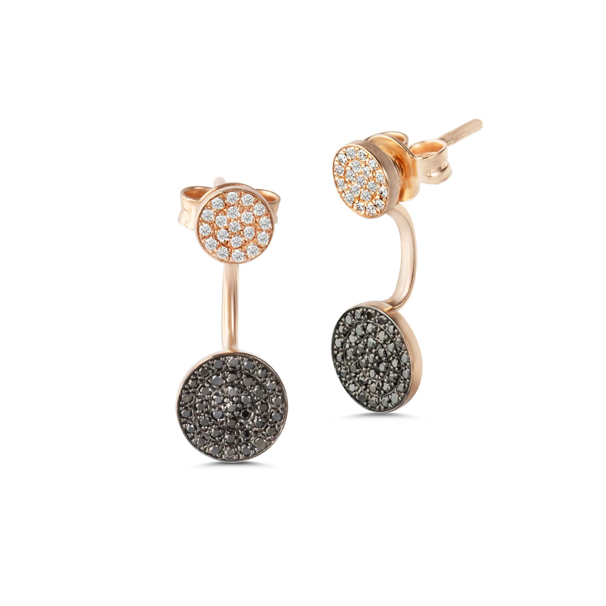 Black & white diamond detachable earrings — Melina Fachidis (5)