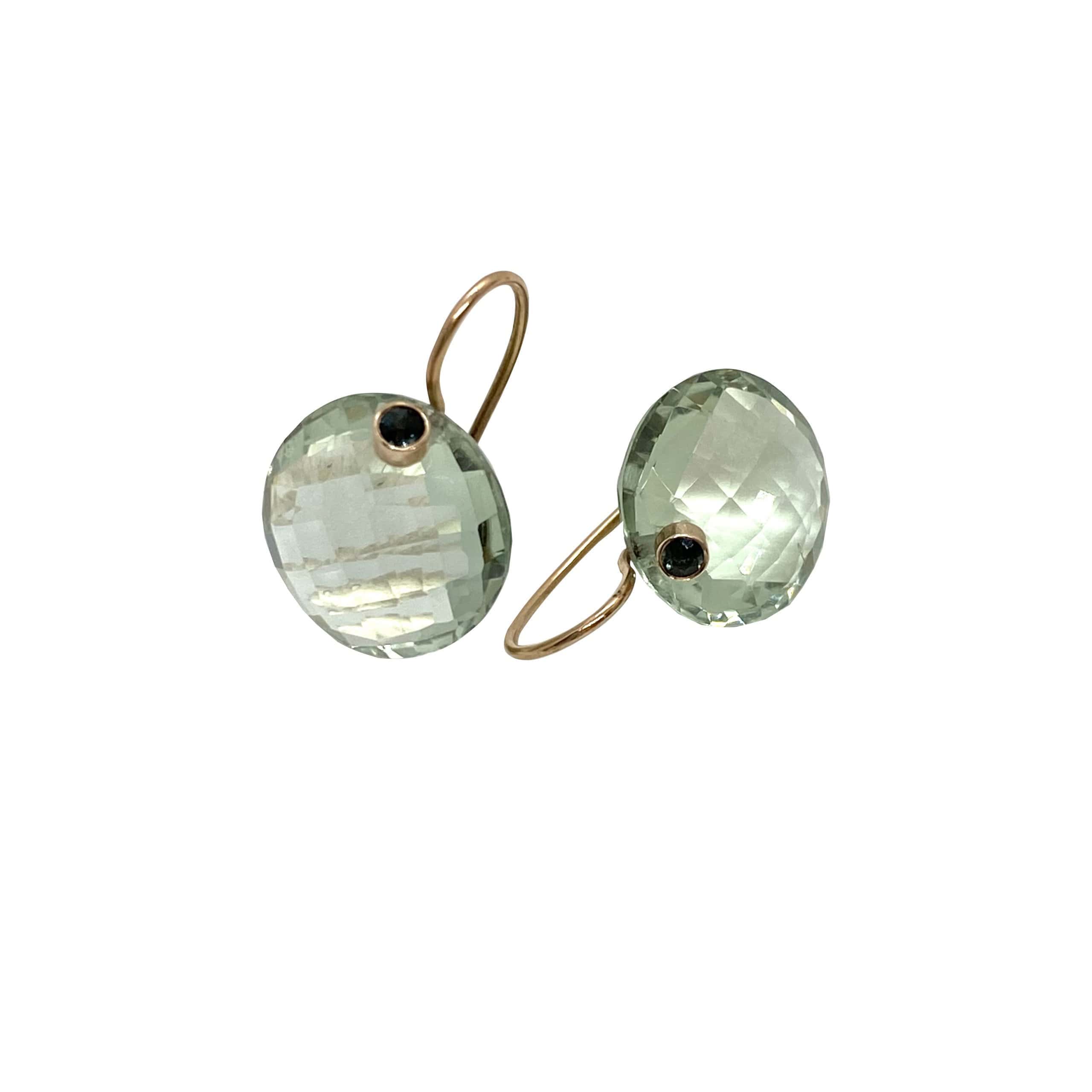 Green amethyst rose cut earrings — Melina Fachidis (3)