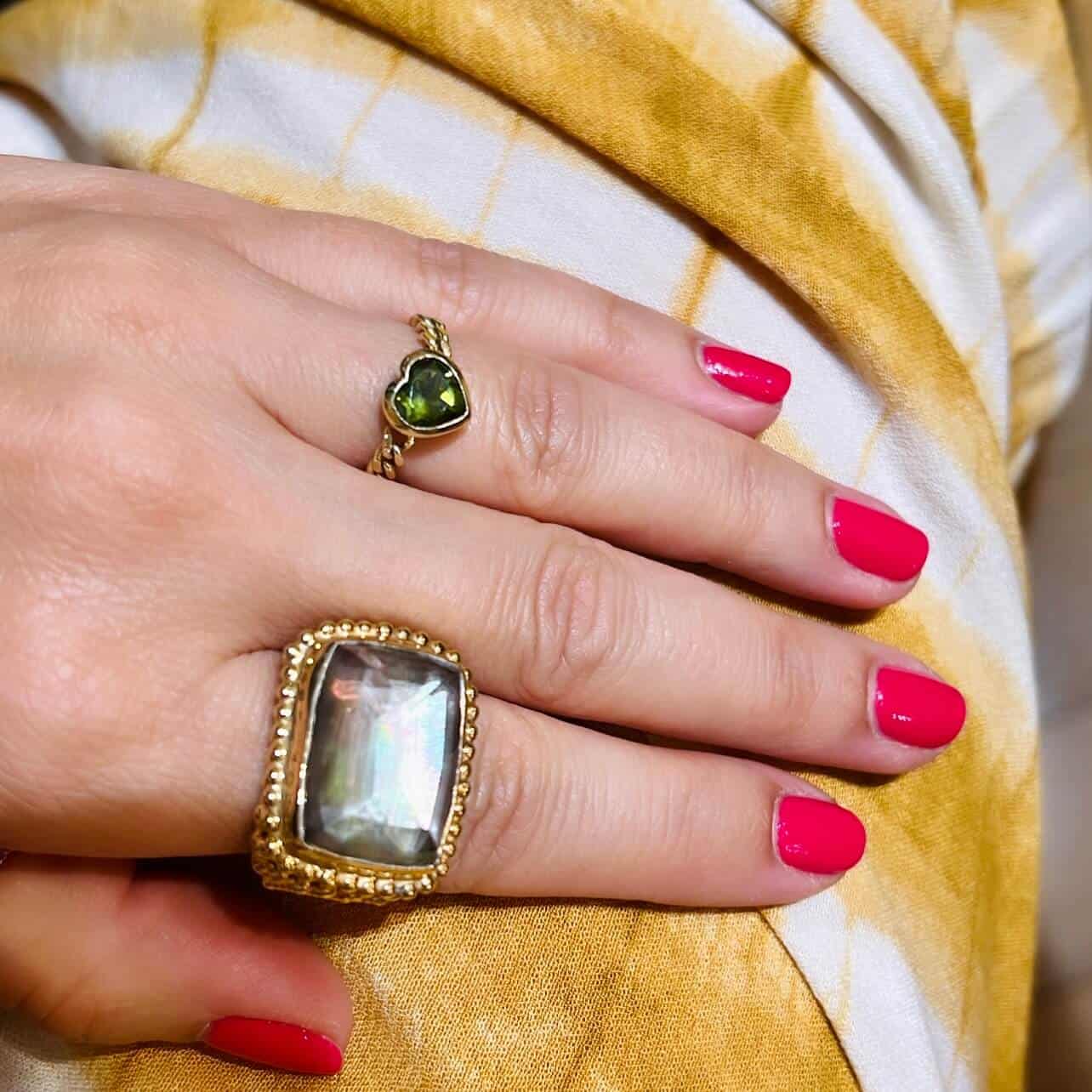 Mother of pearl statement ring — Melina Fachidis (2)