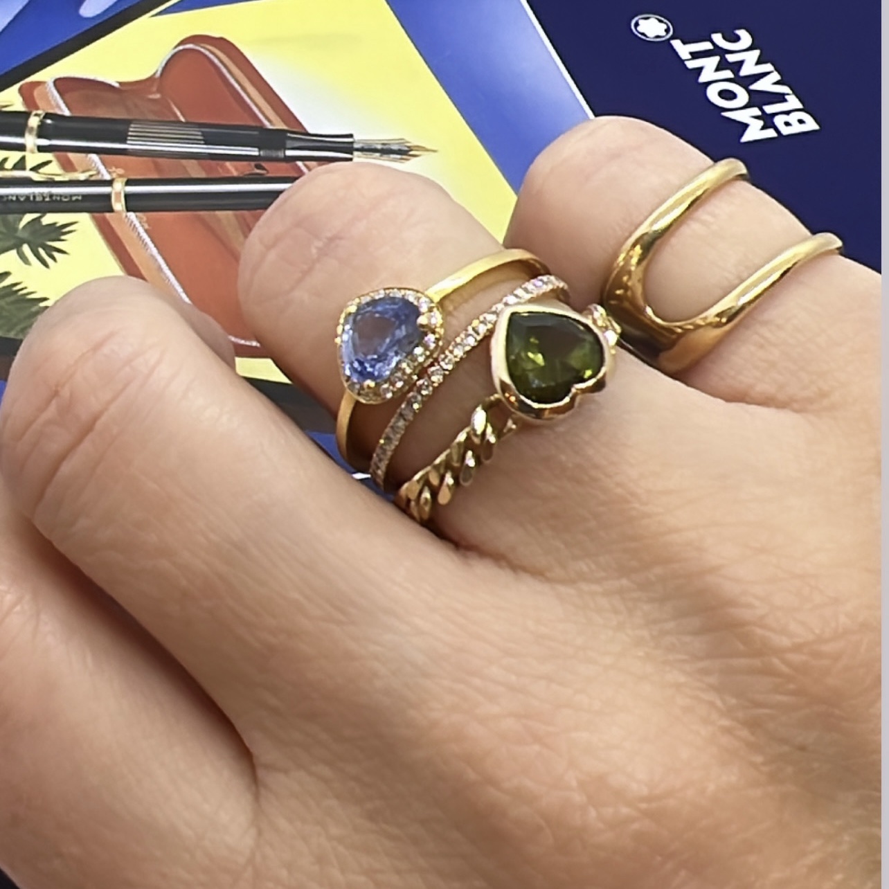 Heart shaped baby blue sapphire ring — Melina Fachidis (3)