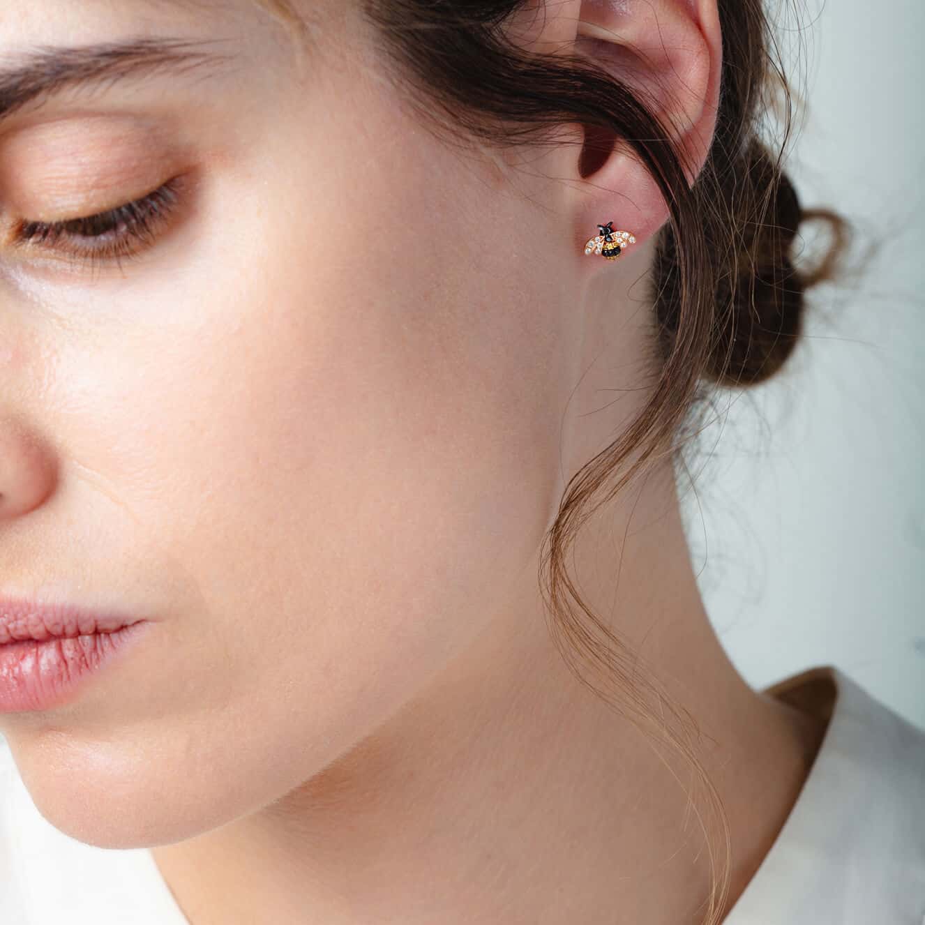 Busy bees stud earrings — Melina Fachidis (3)