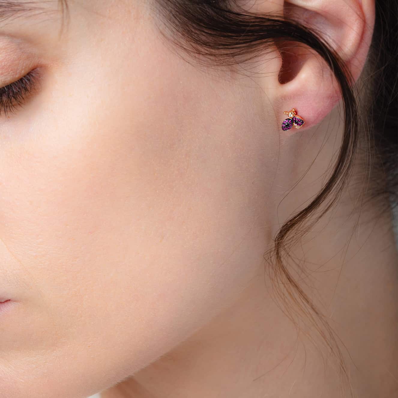 Ladybug stud earrings — Melina Fachidis (3)