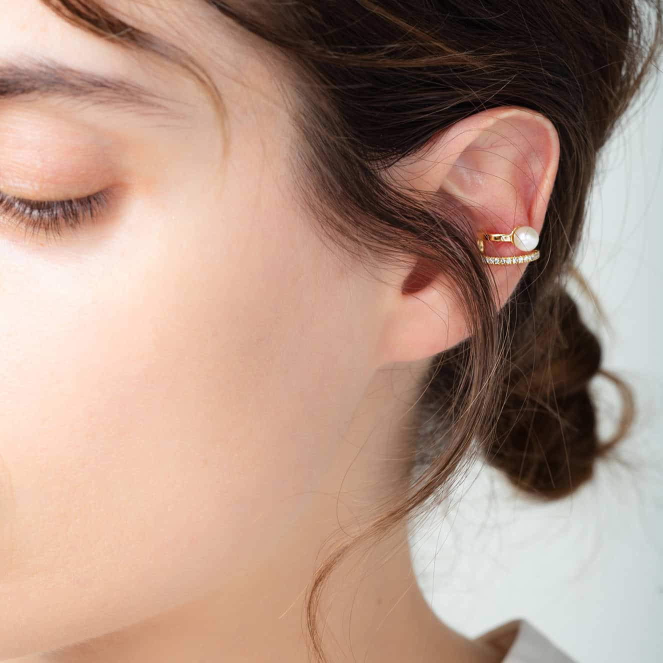 Cuff earring with pearl — Melina Fachidis (3)