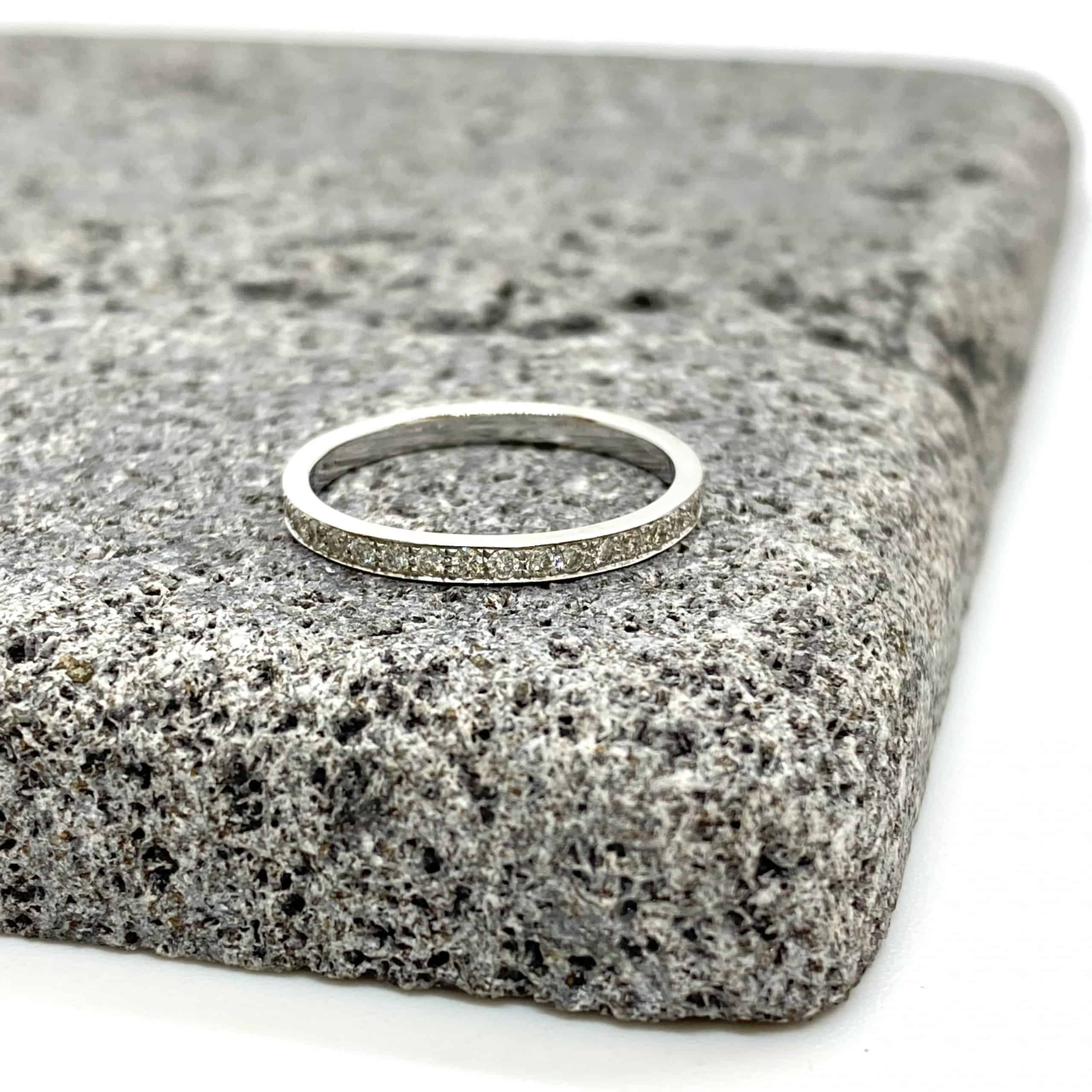 White gold diamond band — Melina Fachidis (2)
