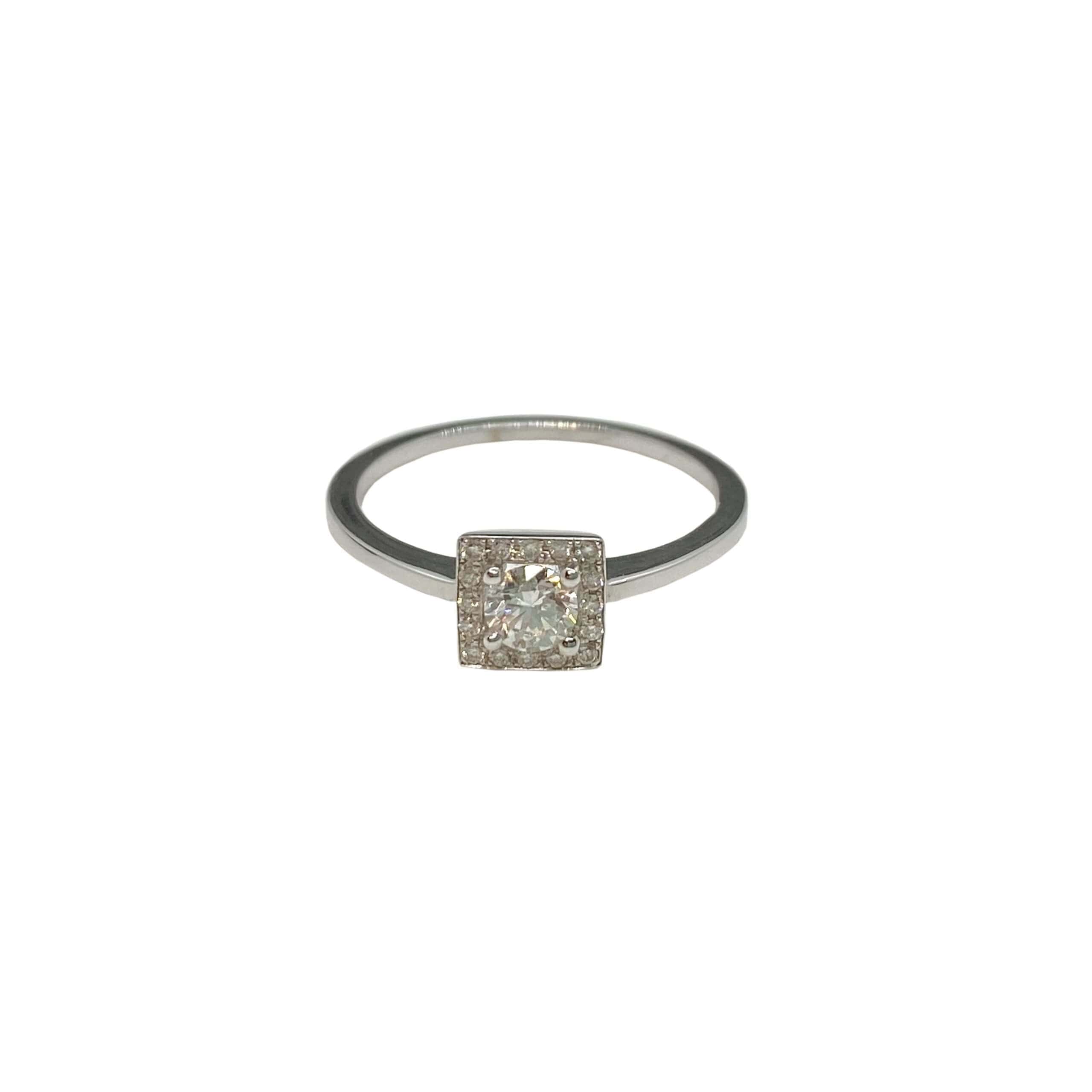 Square shape solitaire diamond ring — Melina Fachidis (6)