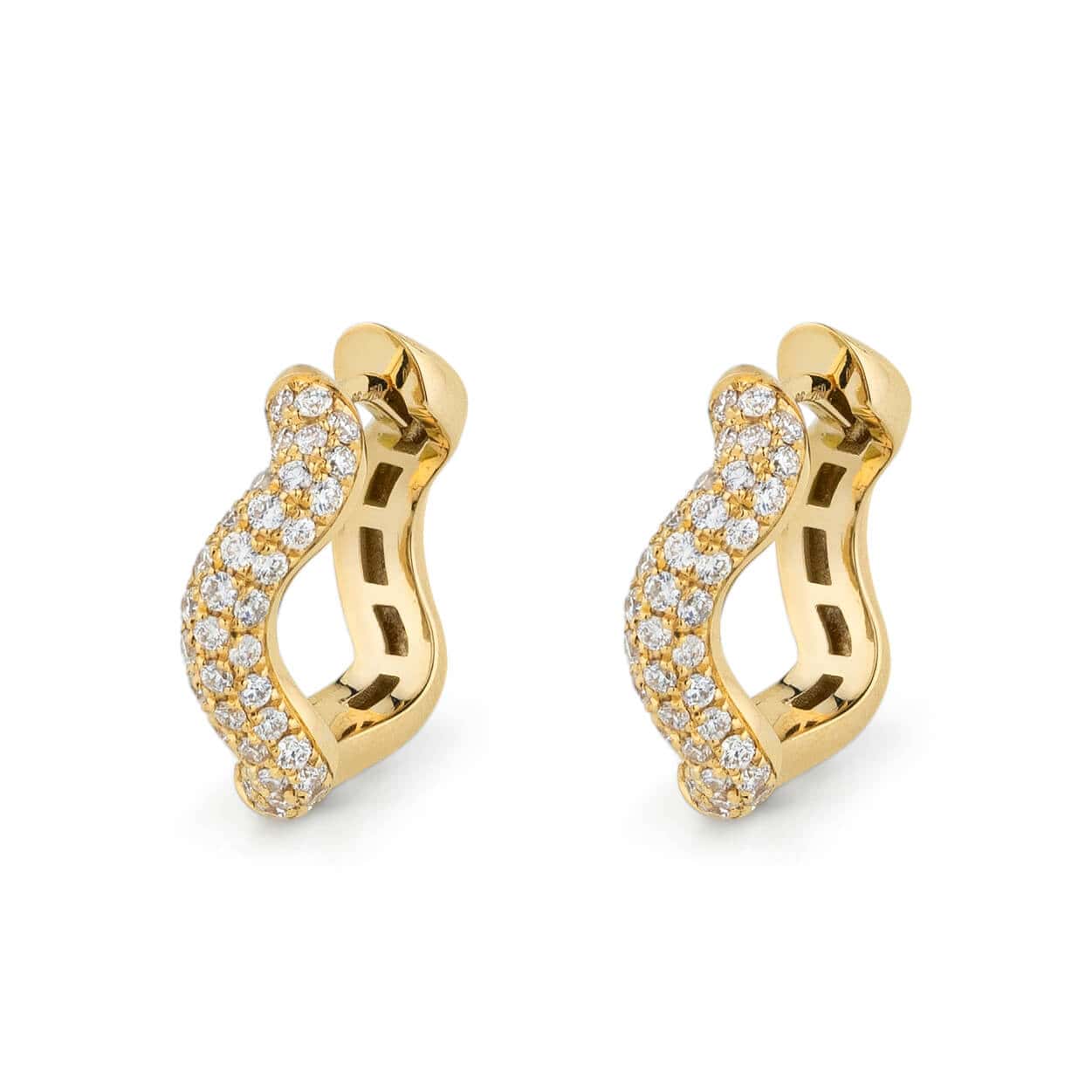 Wavy shaped diamond hoops — Melina Fachidis (3)