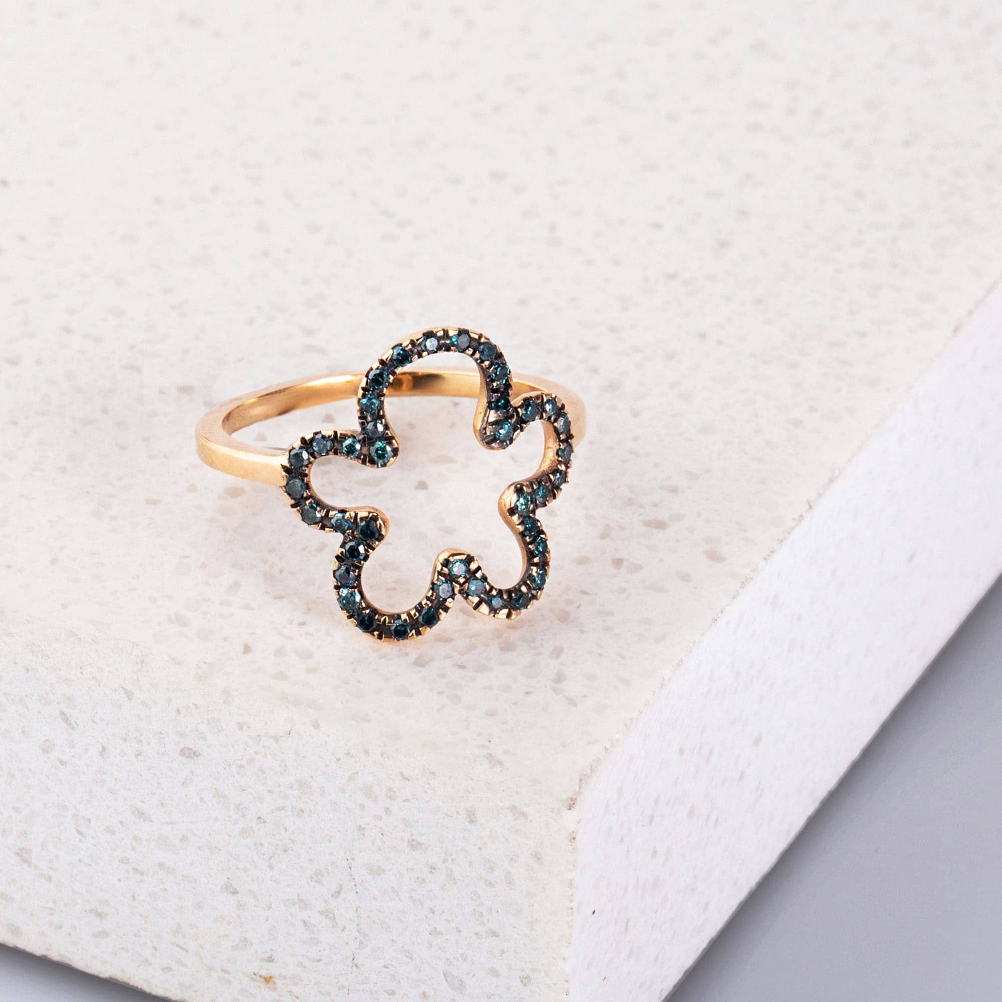 Blue diamonds tattoo chevalier ring — Melina Fachidis (2)