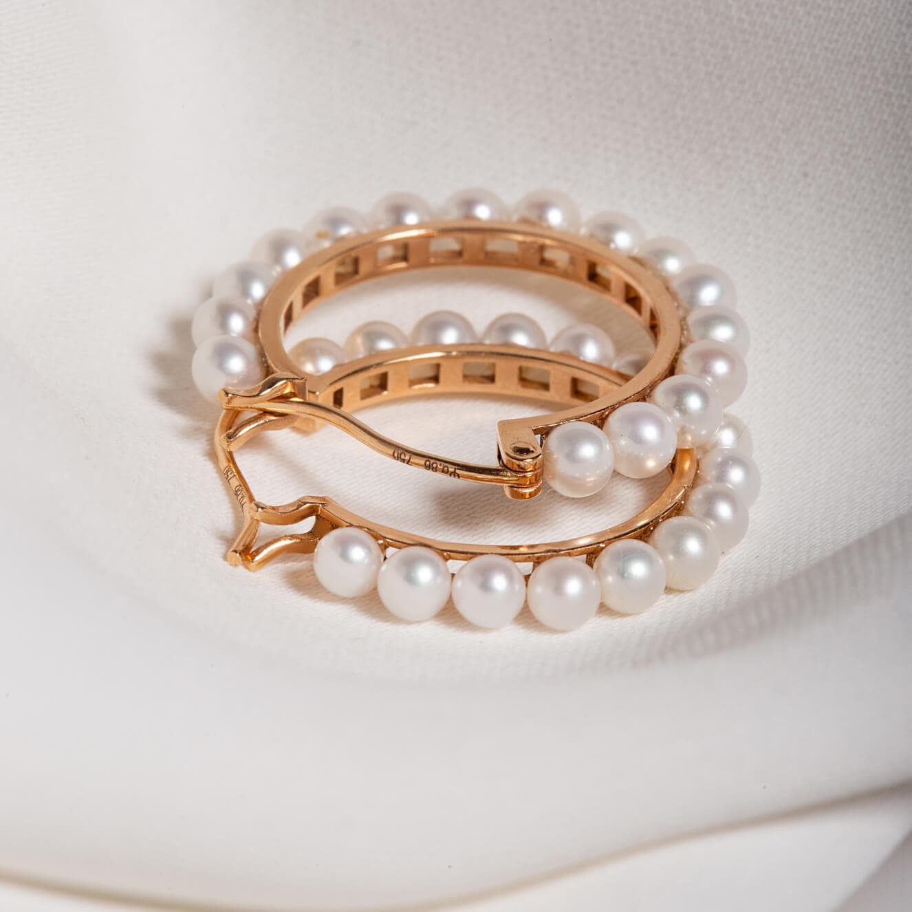 Fresh water pearl hoops — Melina Fachidis (2)
