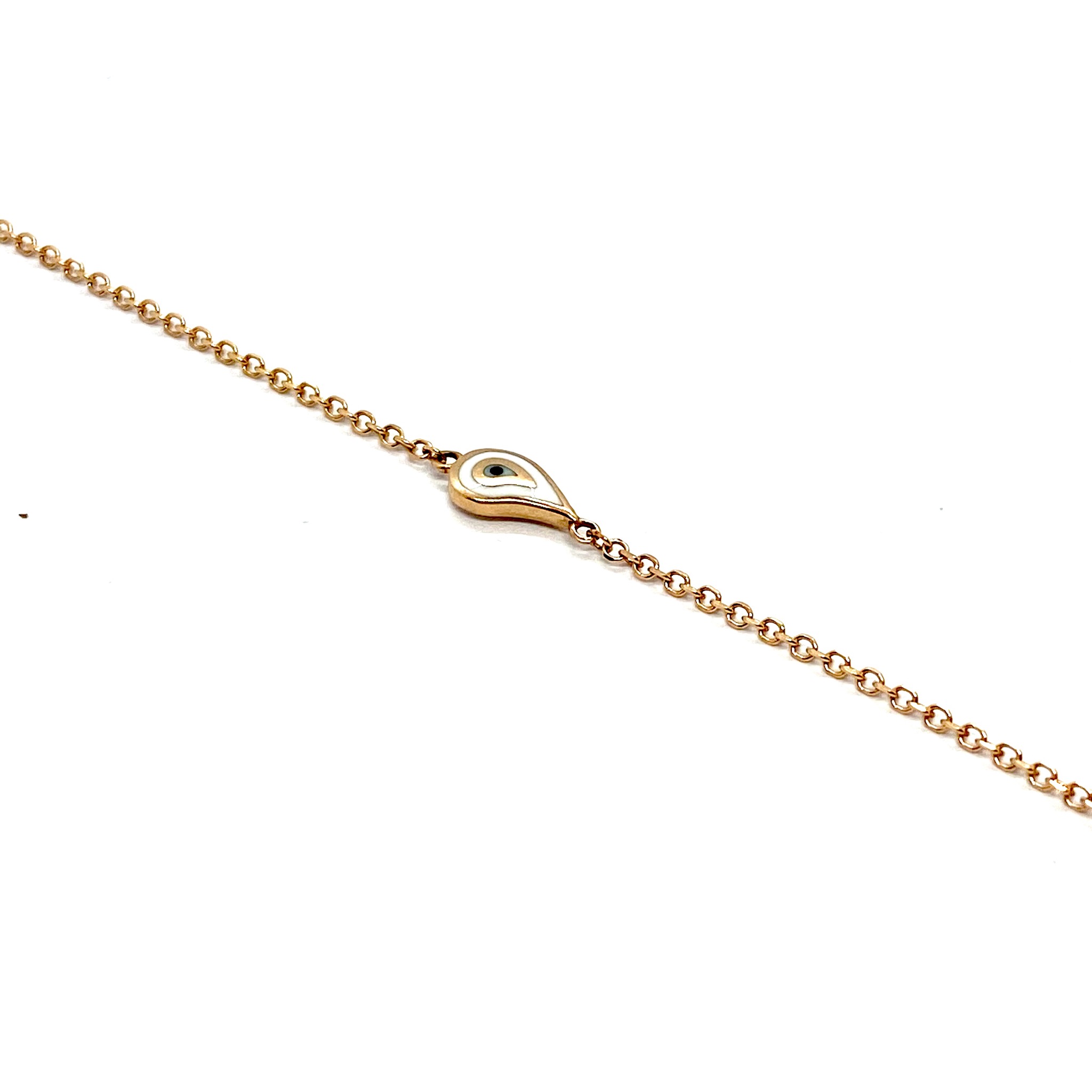 Drop eye charm bracelet — Melina Fachidis