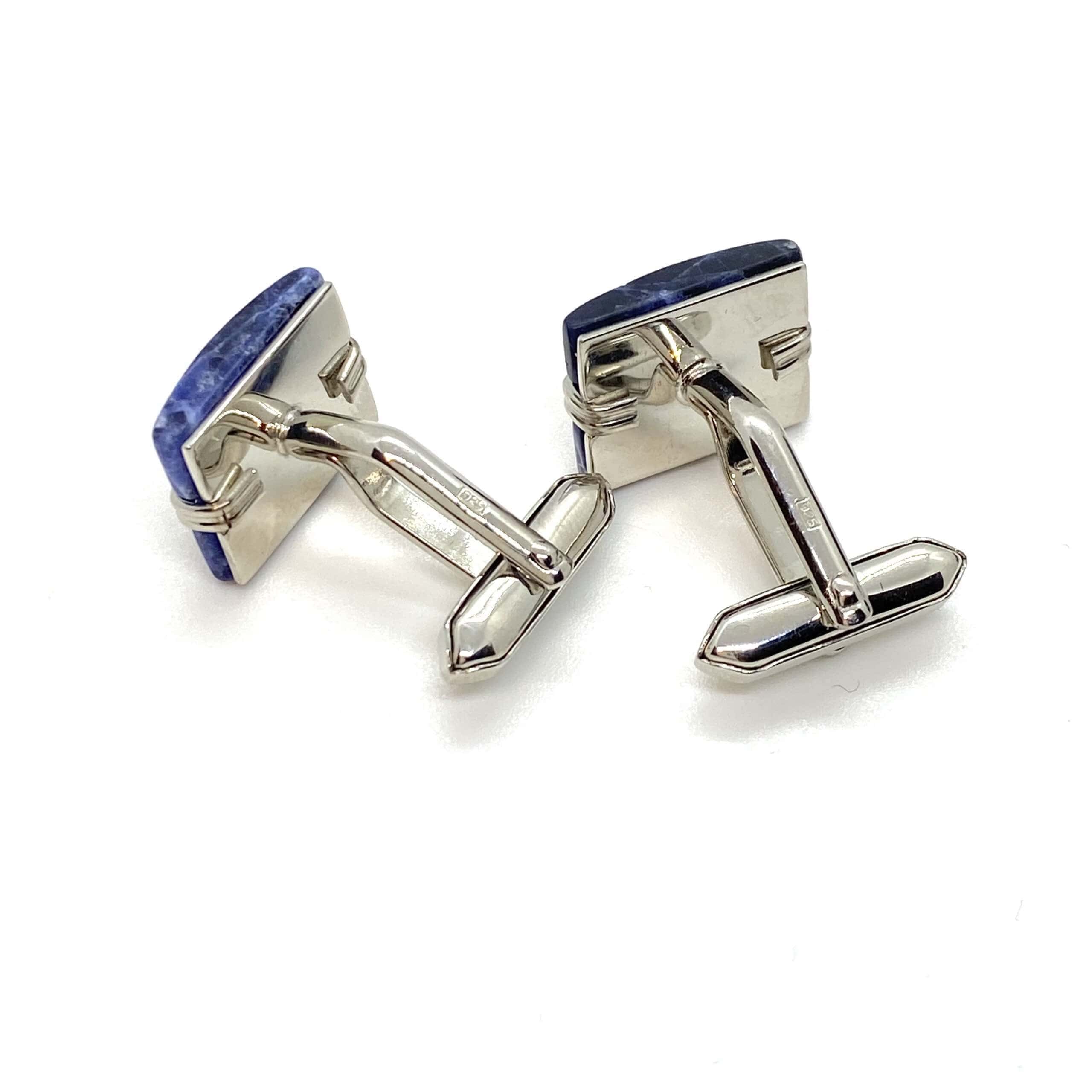 Sodalite cufflinks — Melina Fachidis (3)