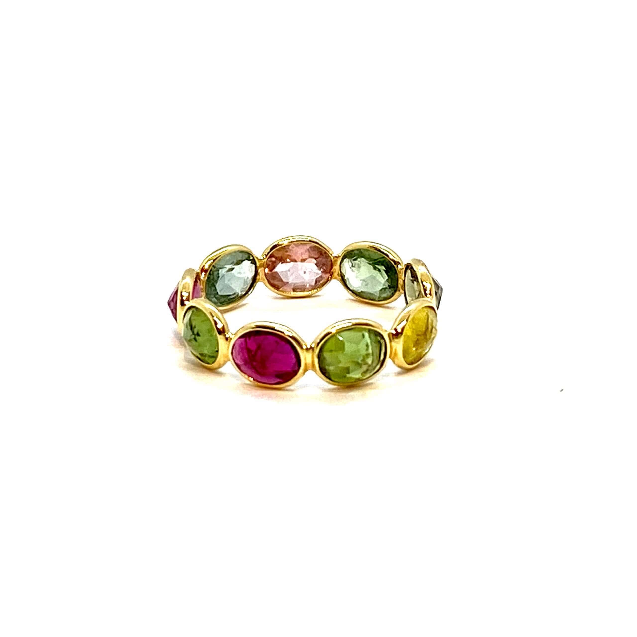 Tourmaline solid gold band — Melina Fachidis (2)