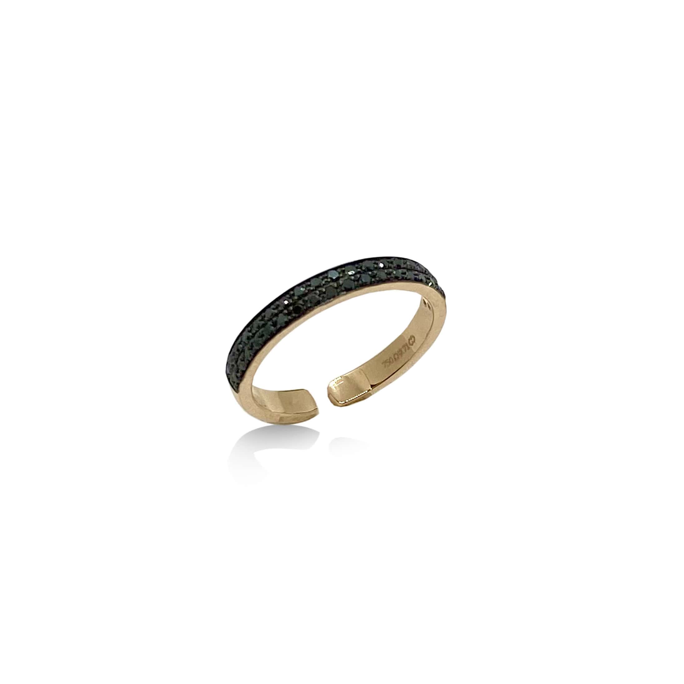 Black diamond midi-chevalier ring — Melina Fachidis (3)