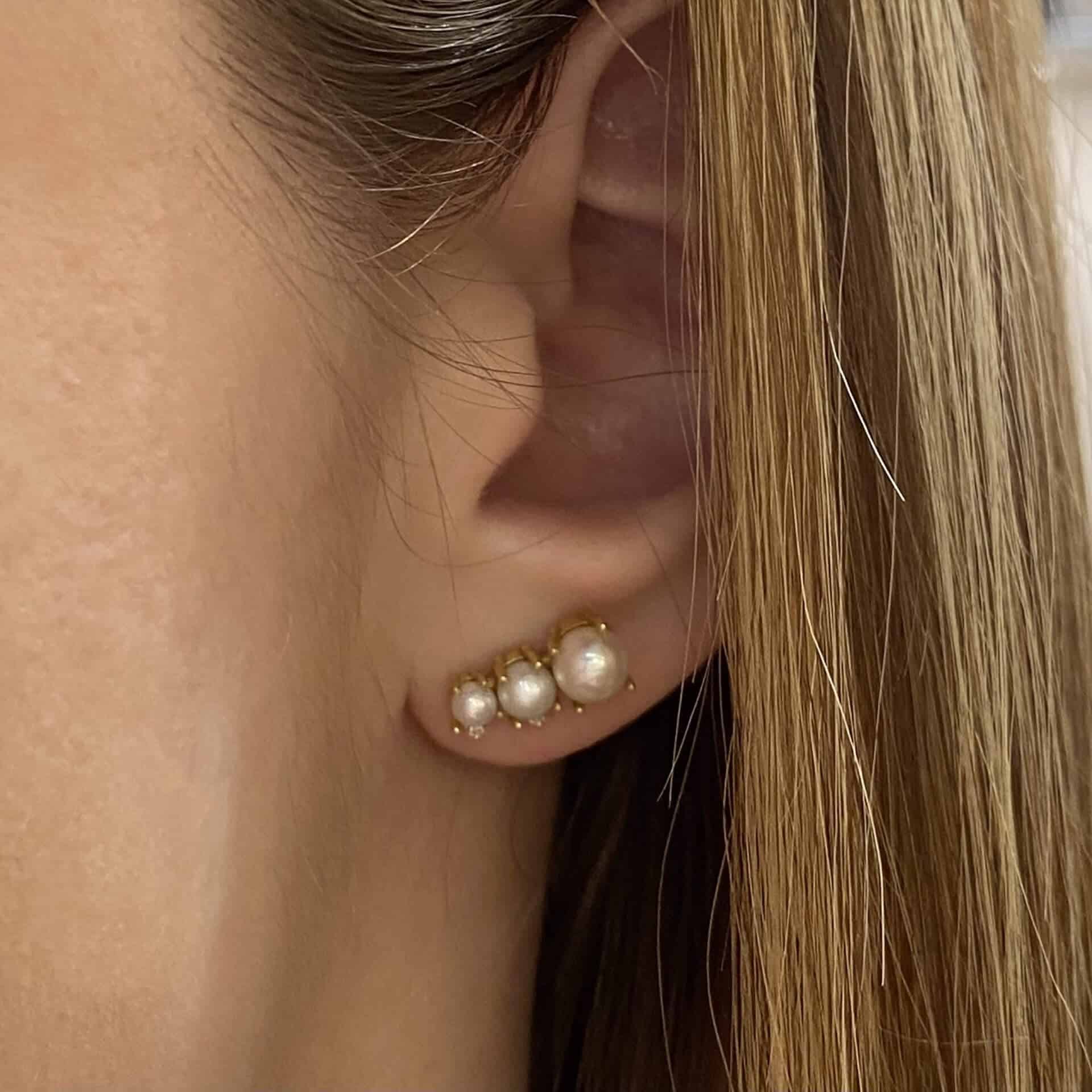 Pearl earrings with diamonds — Melina Fachidis (4)