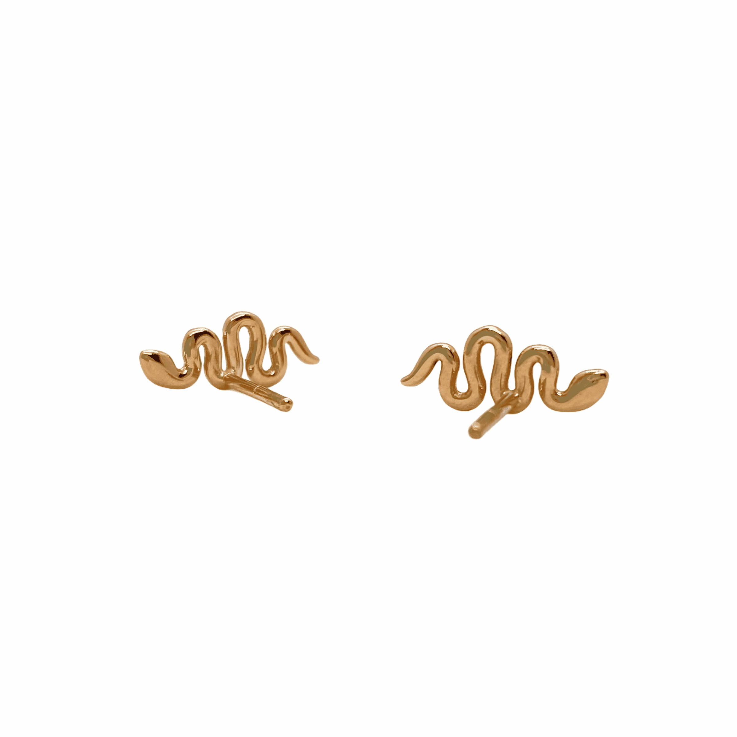 Single black diamond snake stud — Melina Fachidis (6)