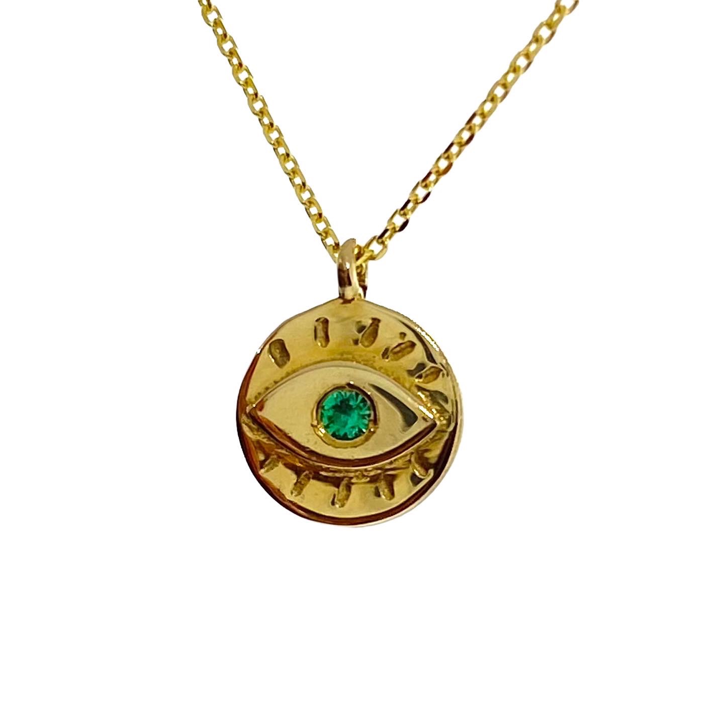 Emerald eye pendant — Melina Fachidis (2)