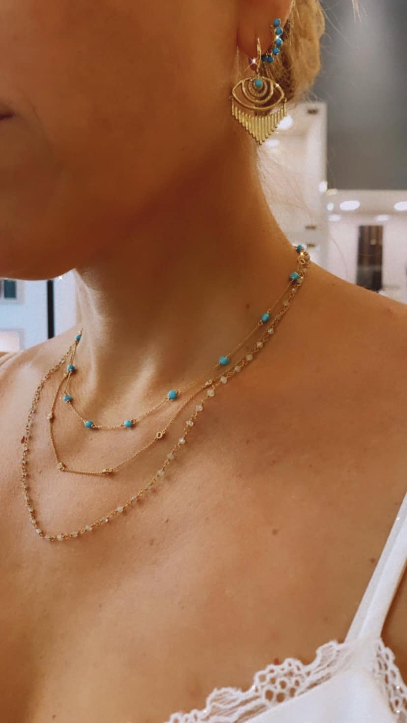 Turquoise gold necklace — Melina Fachidis (5)