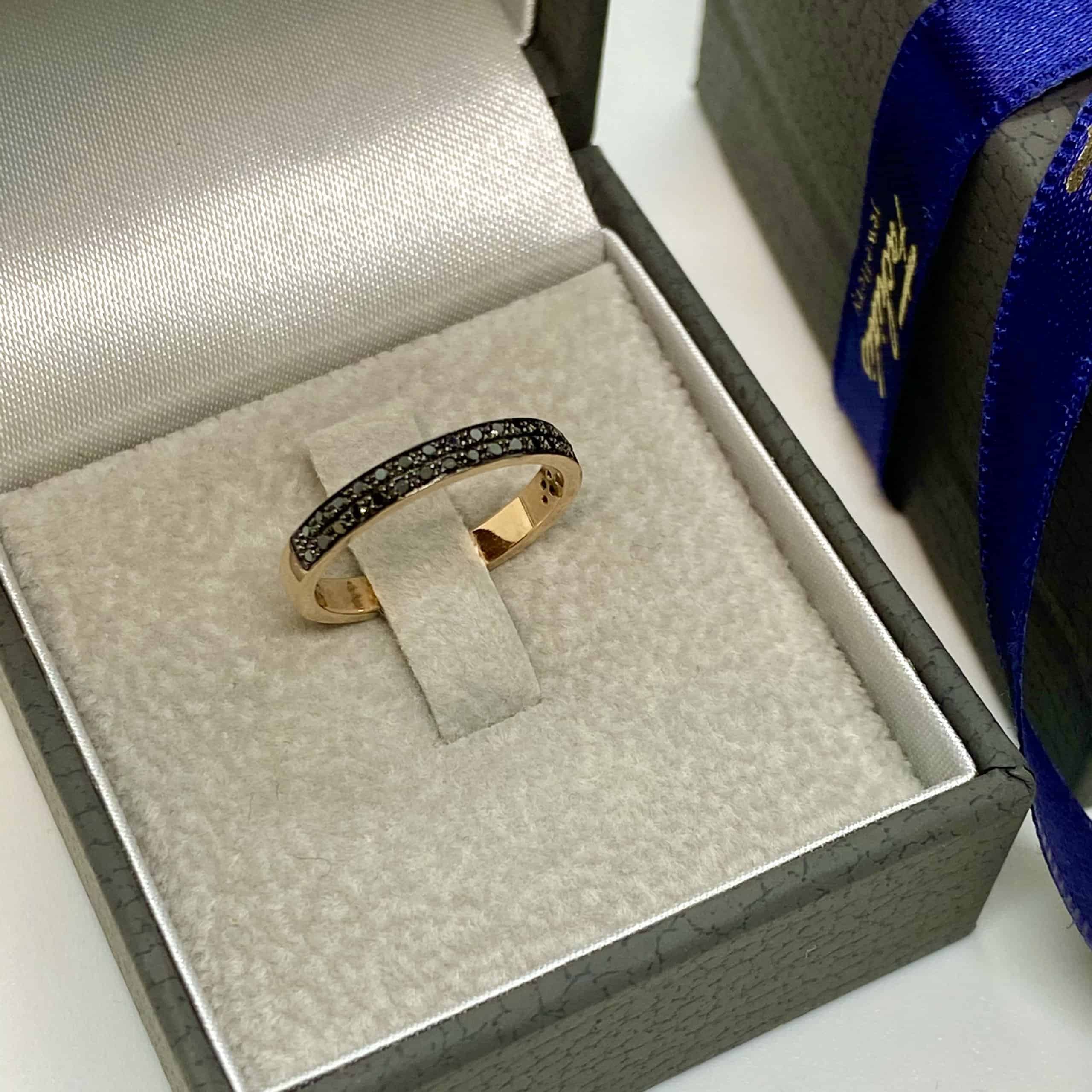 Black diamond midi-chevalier ring — Melina Fachidis (6)