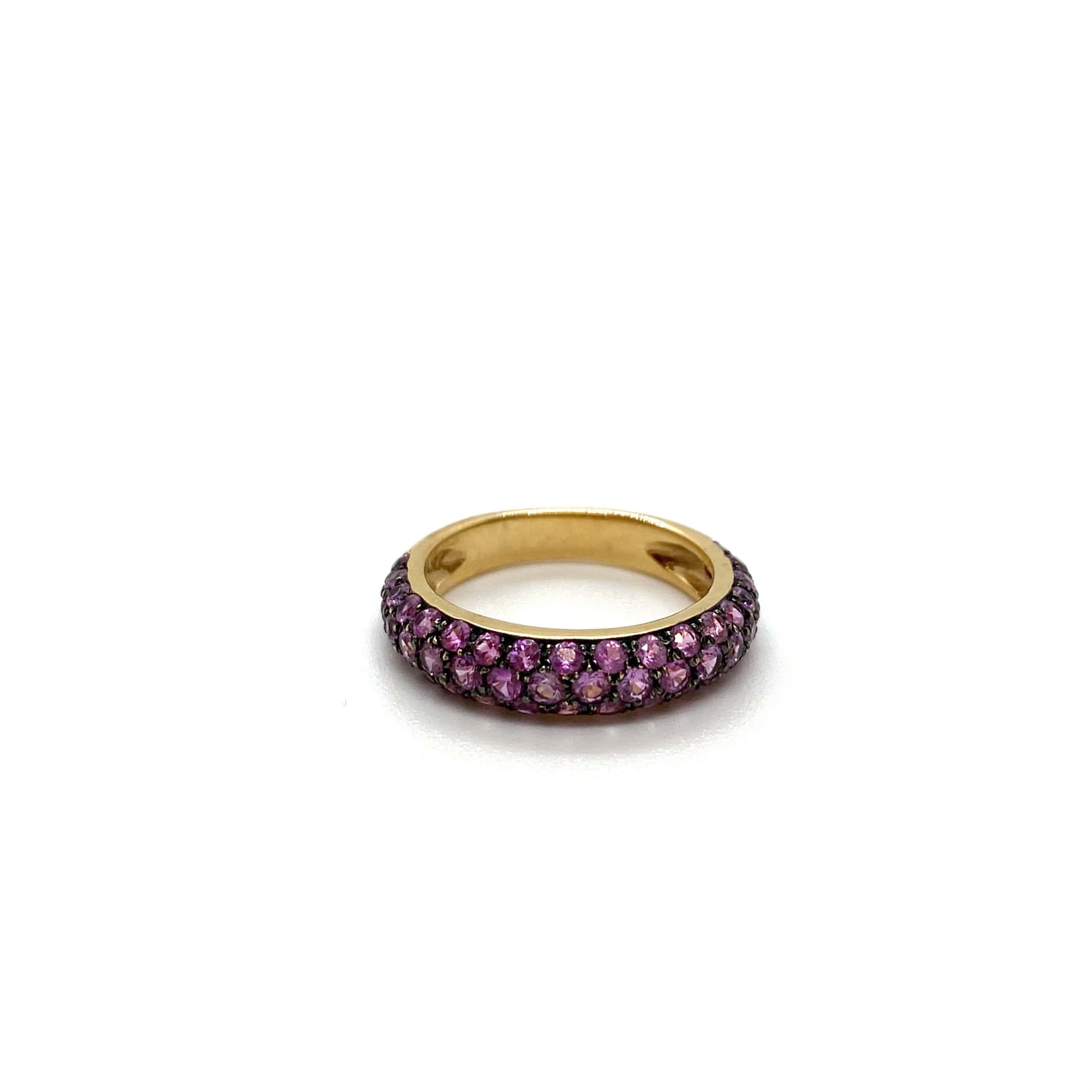 Pink sapphire Pave ring band — Melina Fachidis (5)
