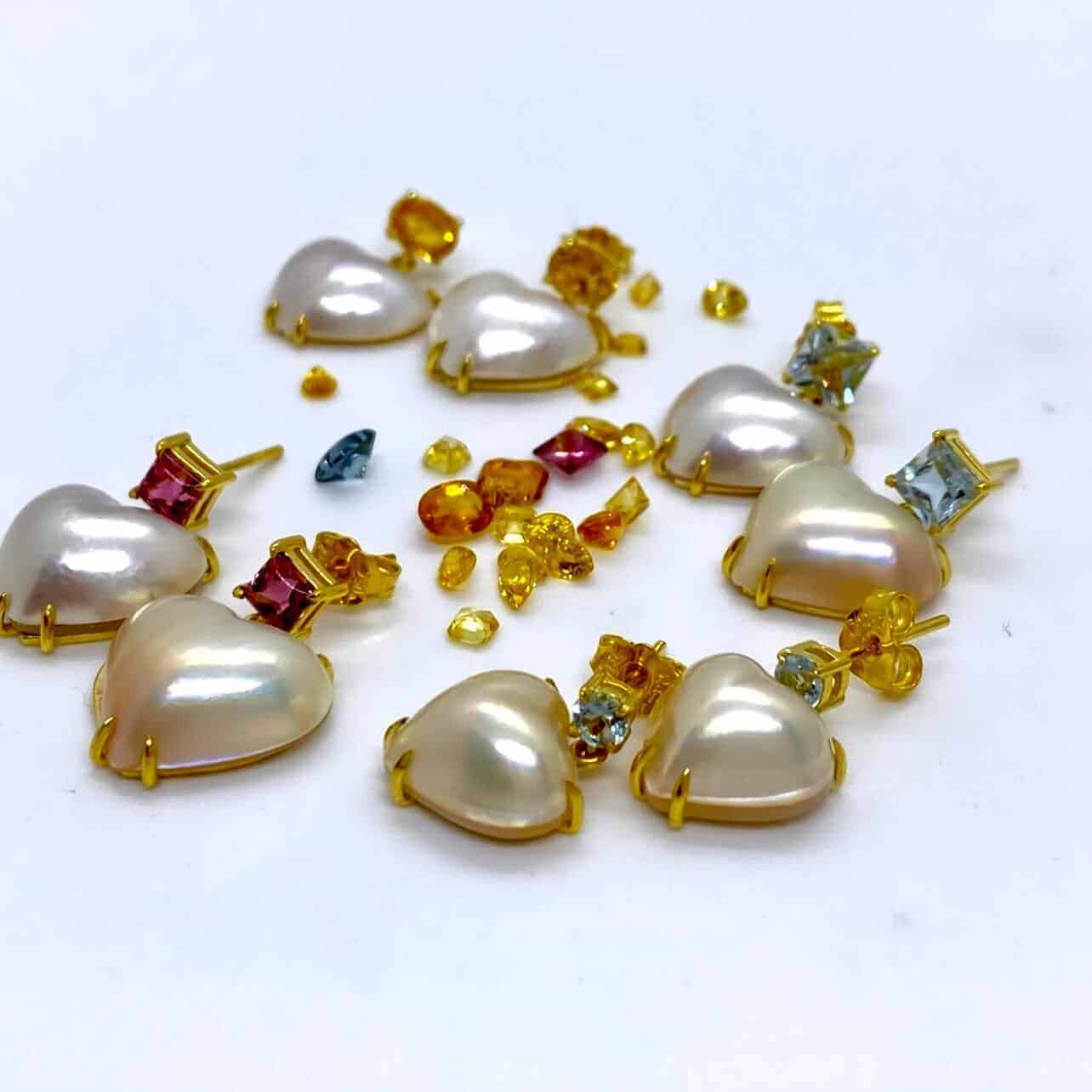 Mabe heart earrings with aquamarines — Melina Fachidis (3)
