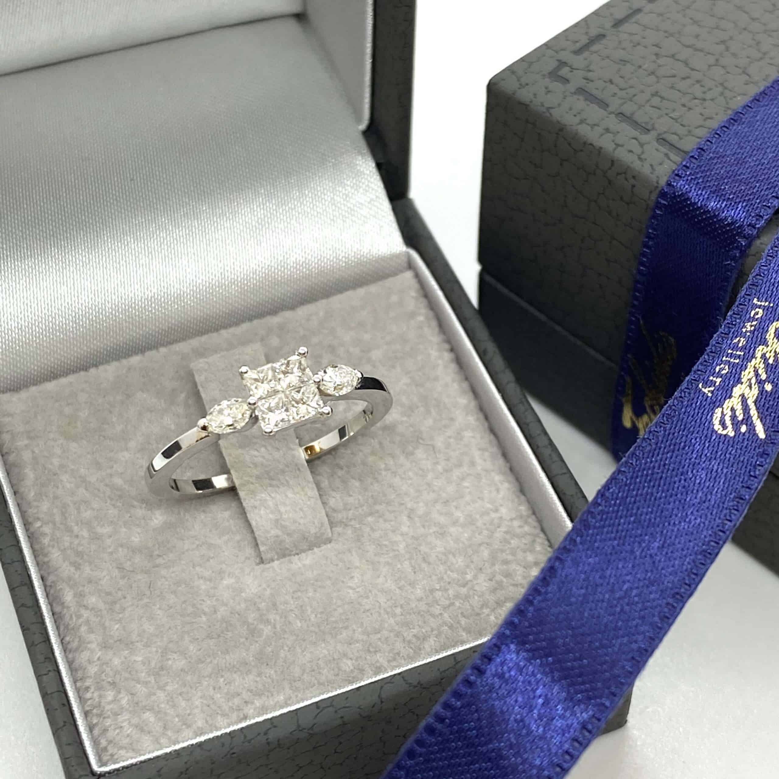 Carré princesse cut invisible diamond ring — Melina Fachidis (3)