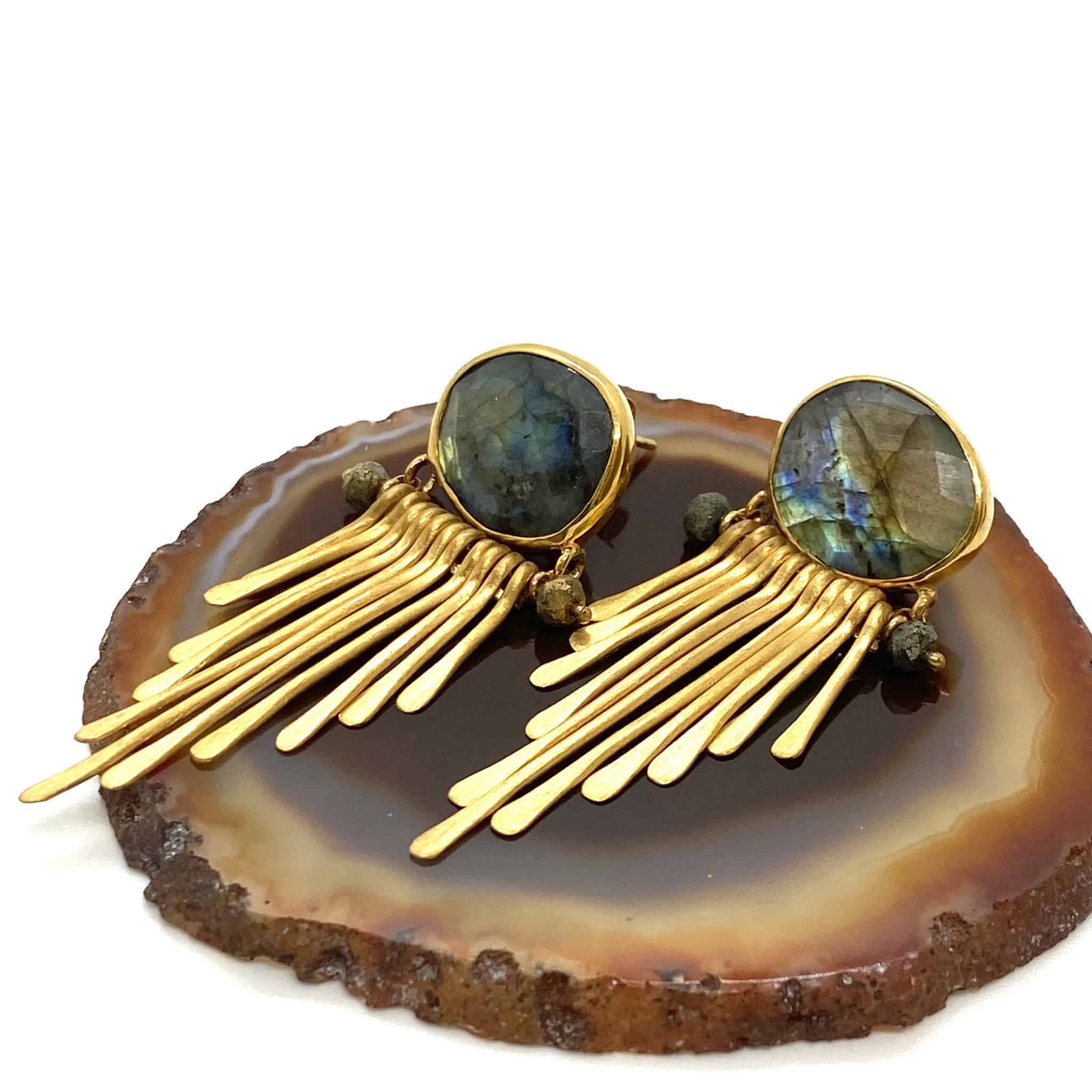 Labradorite long earrings — Melina Fachidis (3)