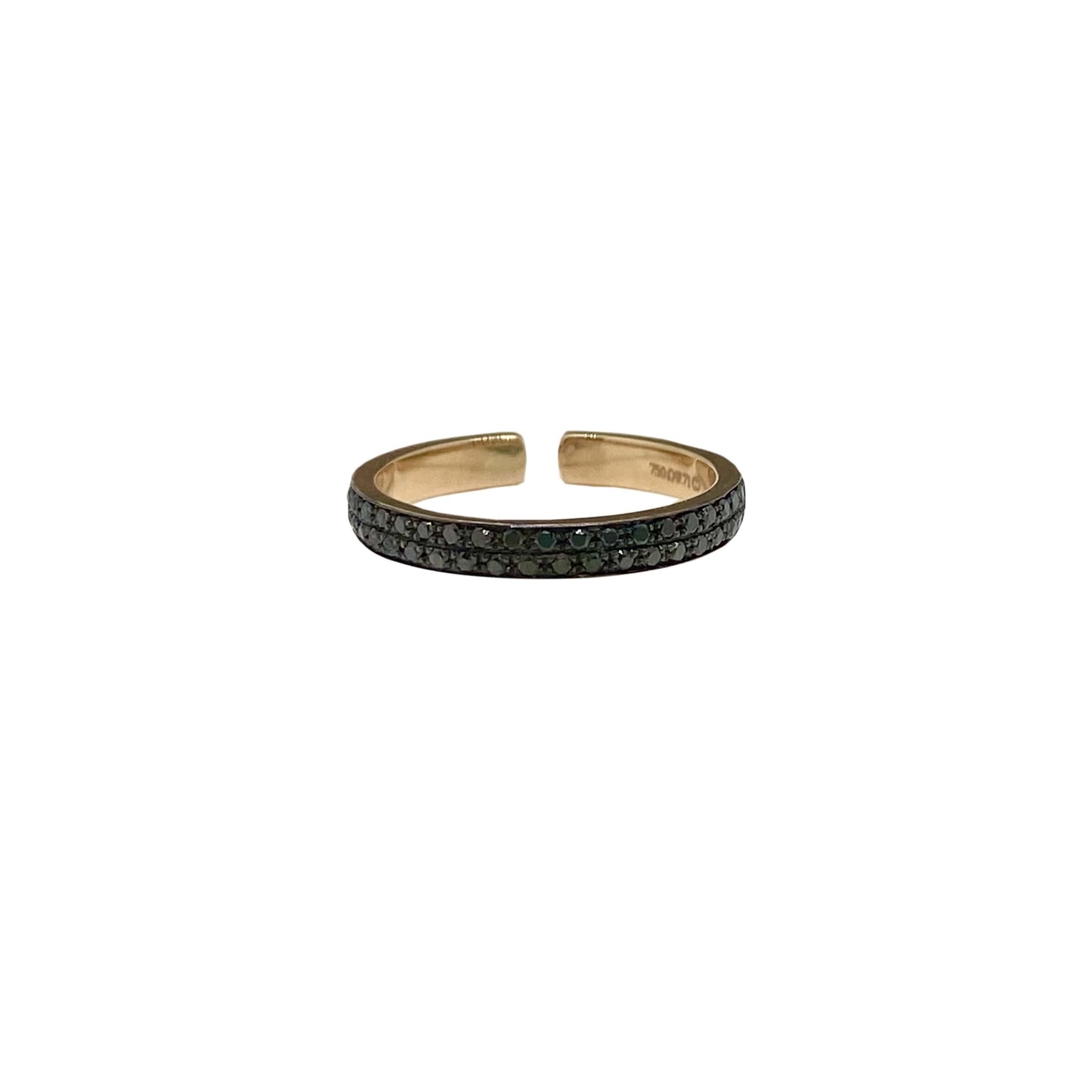 Black diamond midi-chevalier ring — Melina Fachidis (4)