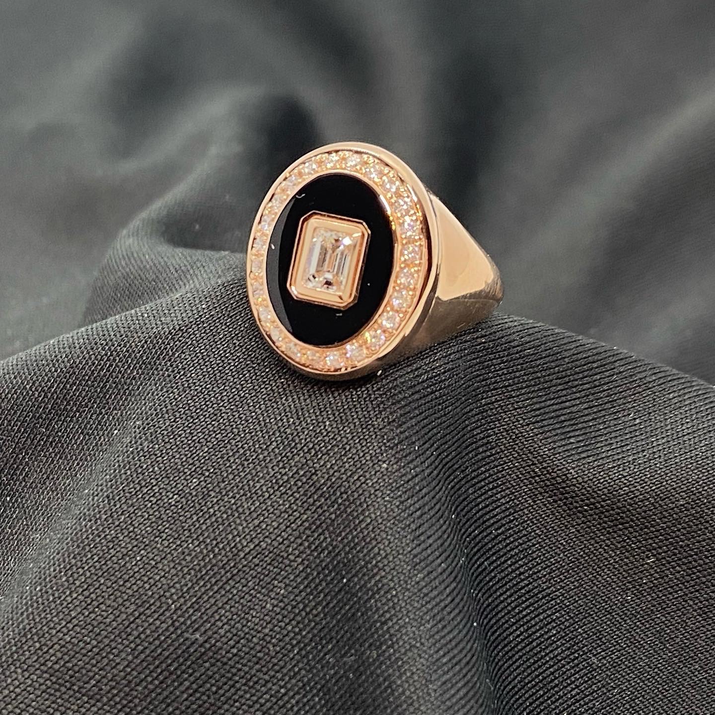 Baguette diamond luxury chevalier oval ring — Melina Fachidis (4)