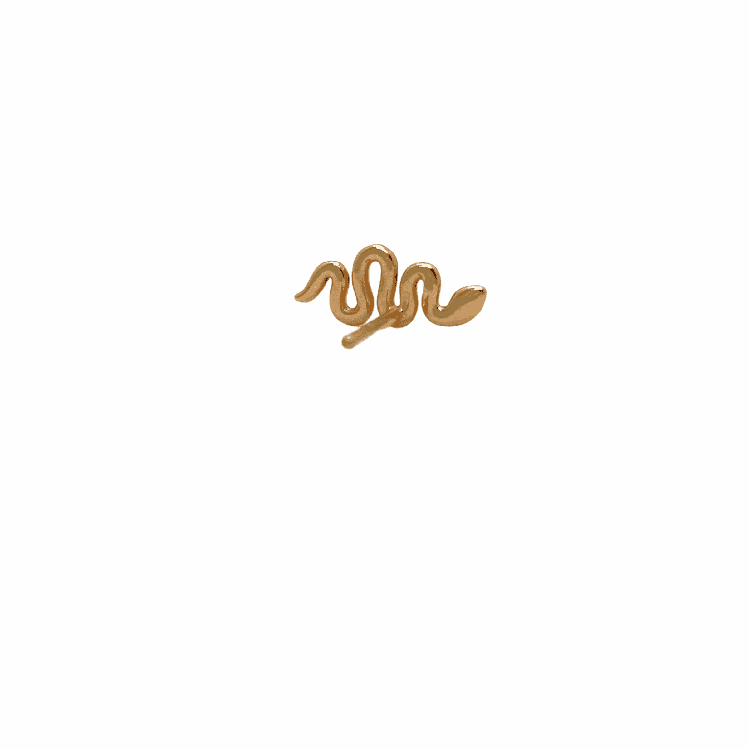 Single black diamond snake stud — Melina Fachidis (5)