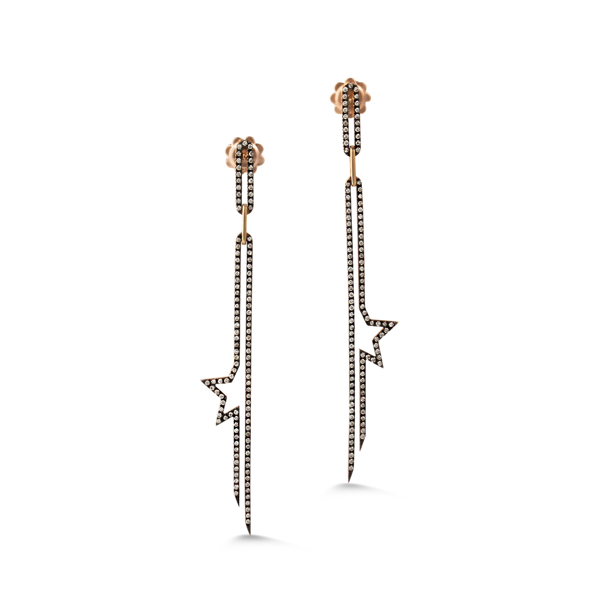 Star statement diamond earrings — Melina Fachidis (4)
