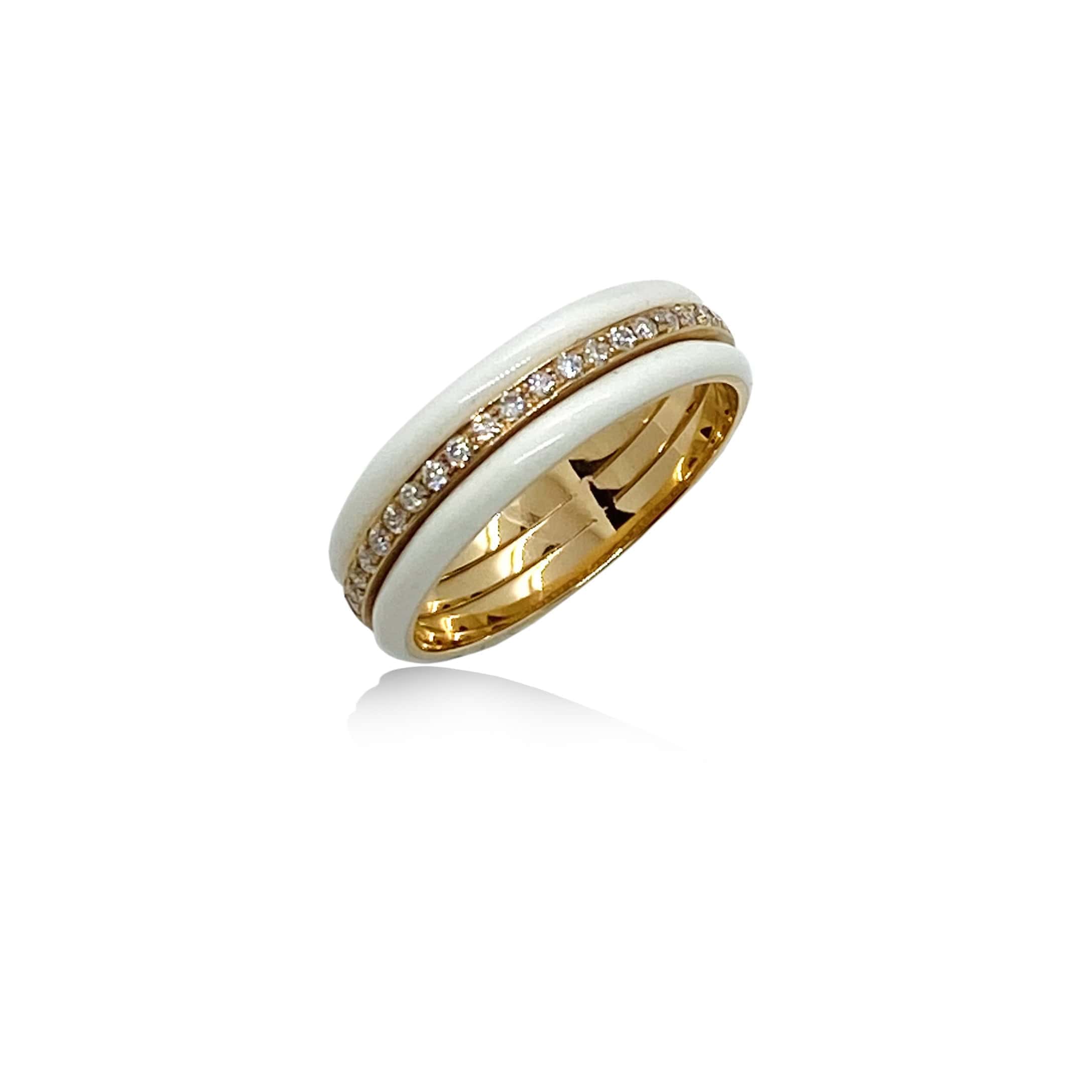 White enamel diamond band — Melina Fachidis (3)