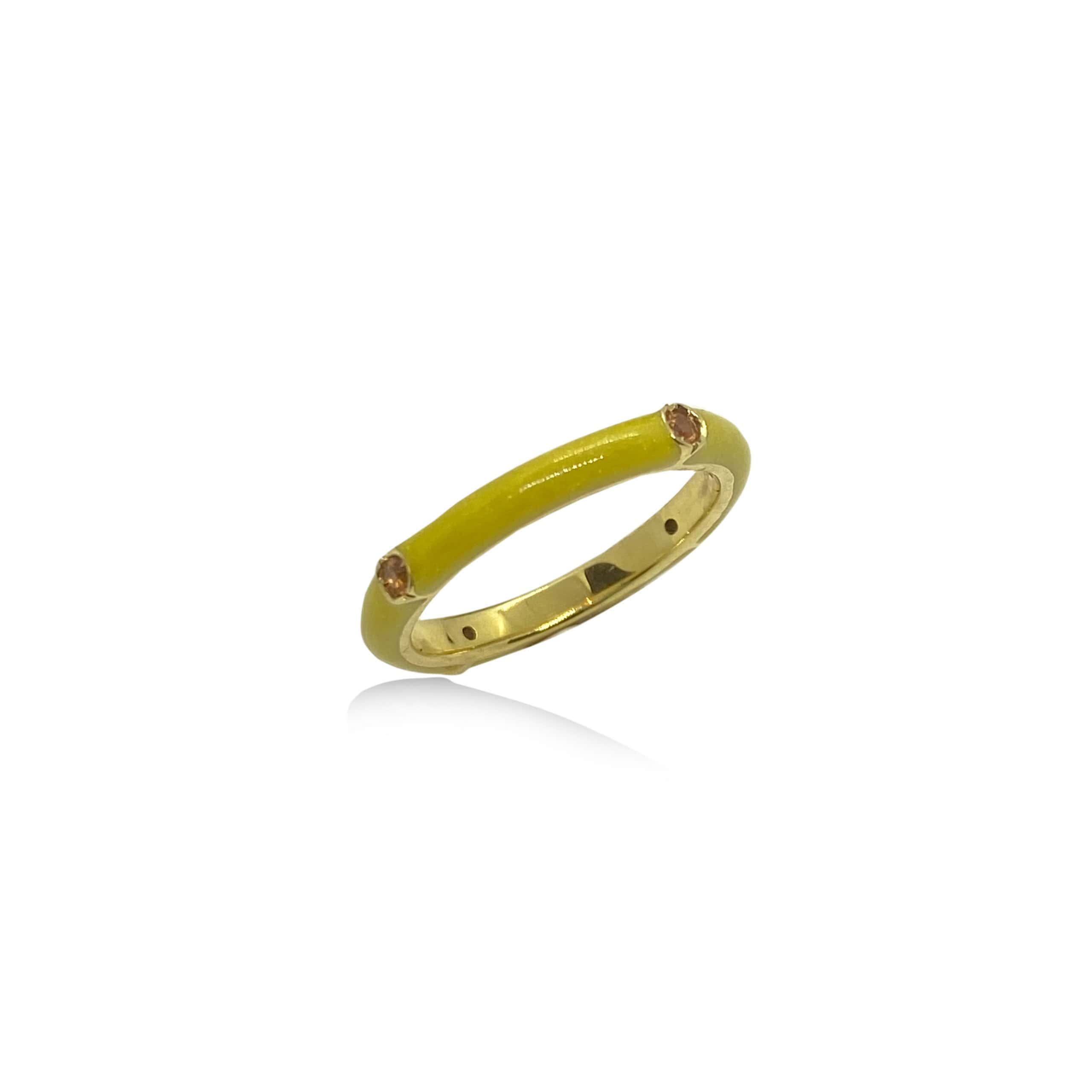Yellow enamel band — Melina Fachidis (3)