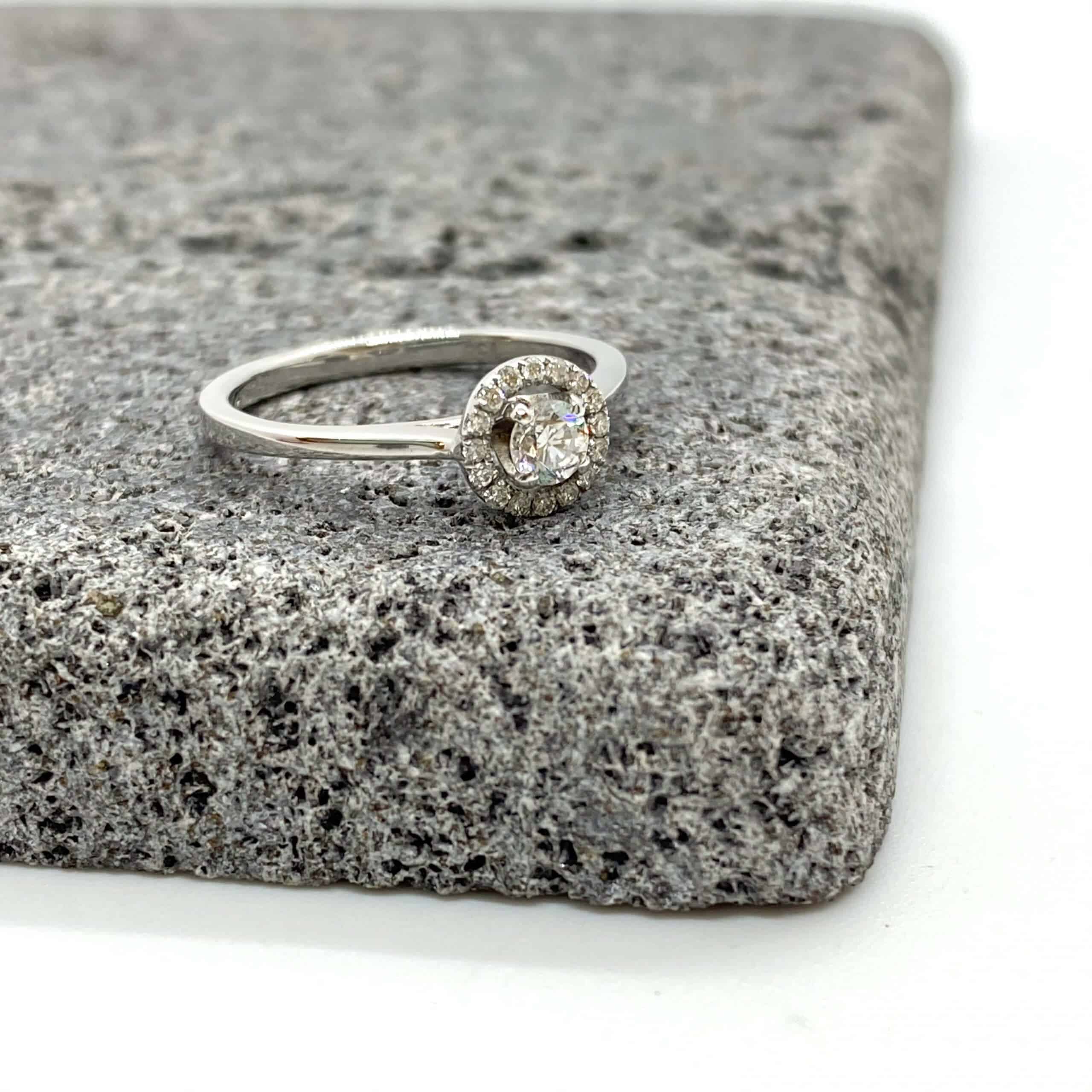 Diamond engagement white gold ring — Melina Fachidis (7)