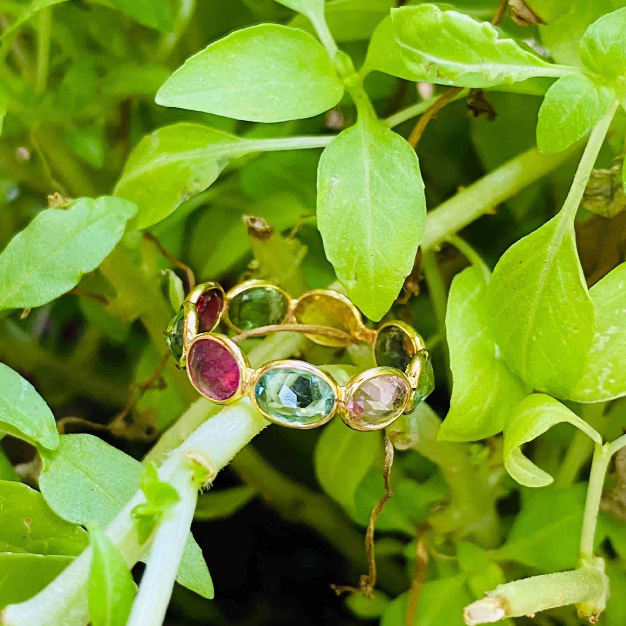 Tourmaline solid gold band — Melina Fachidis (4)