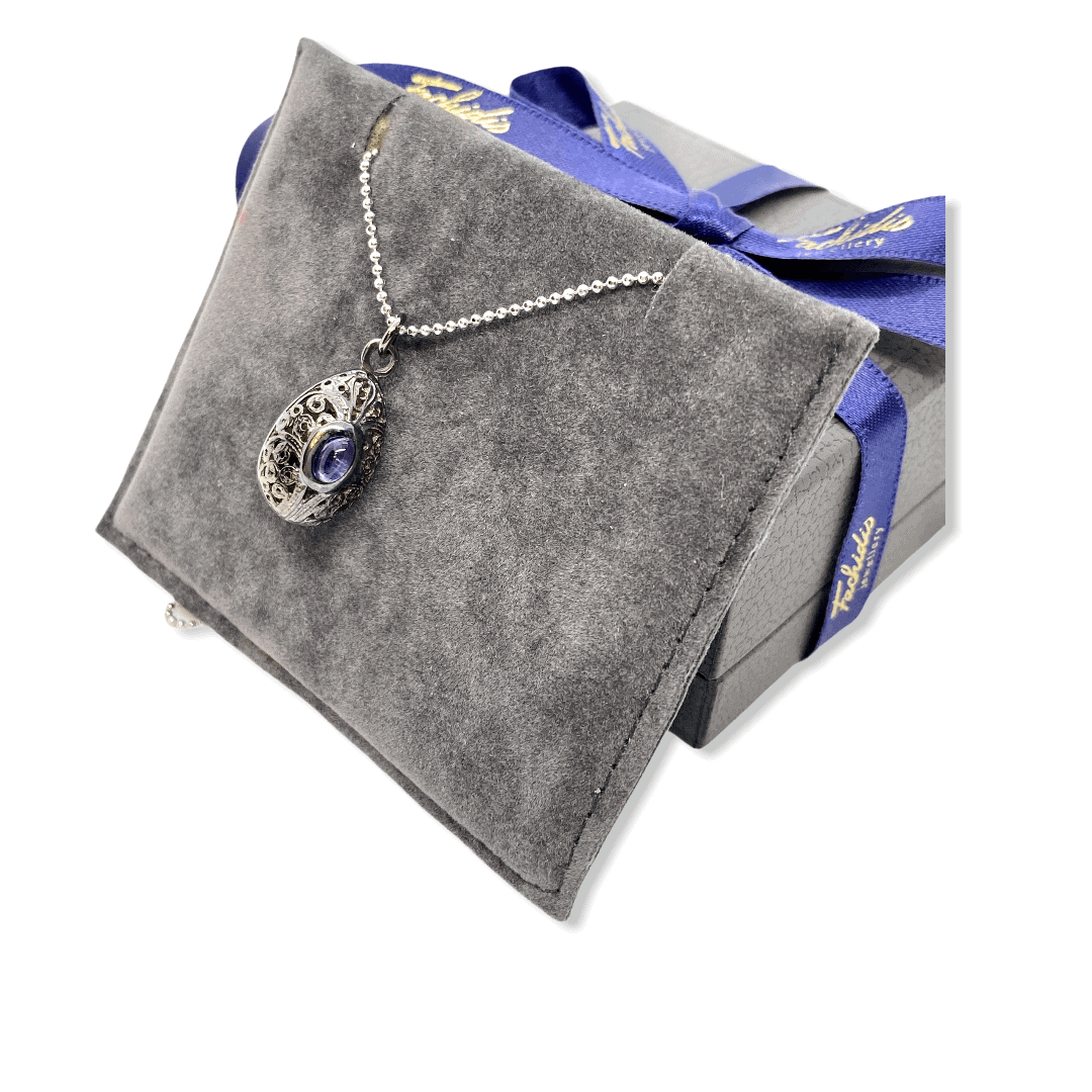 Black egg silver pendants — Melina Fachidis (4)