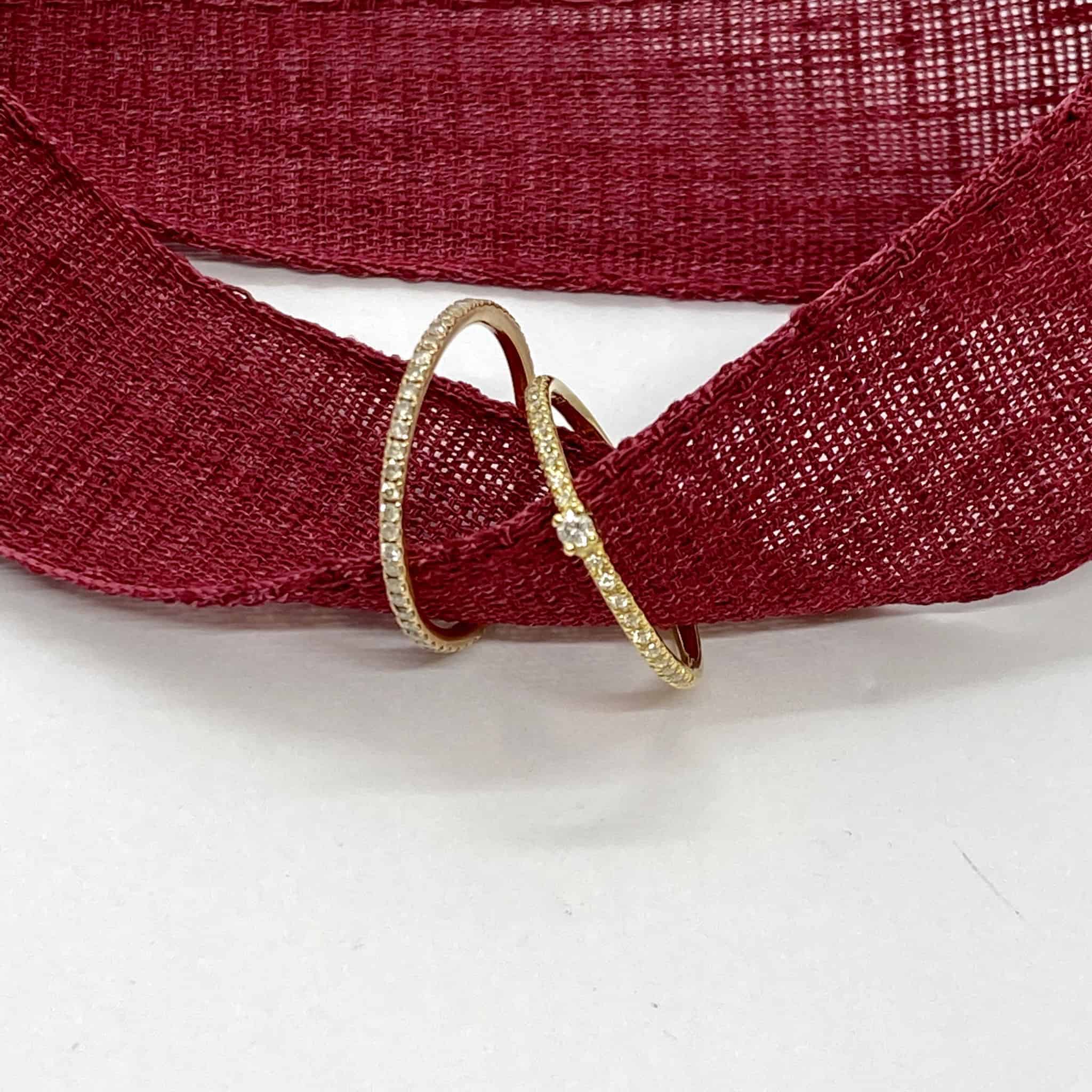 Solitaire half diamond ring band — Melina Fachidis (6)