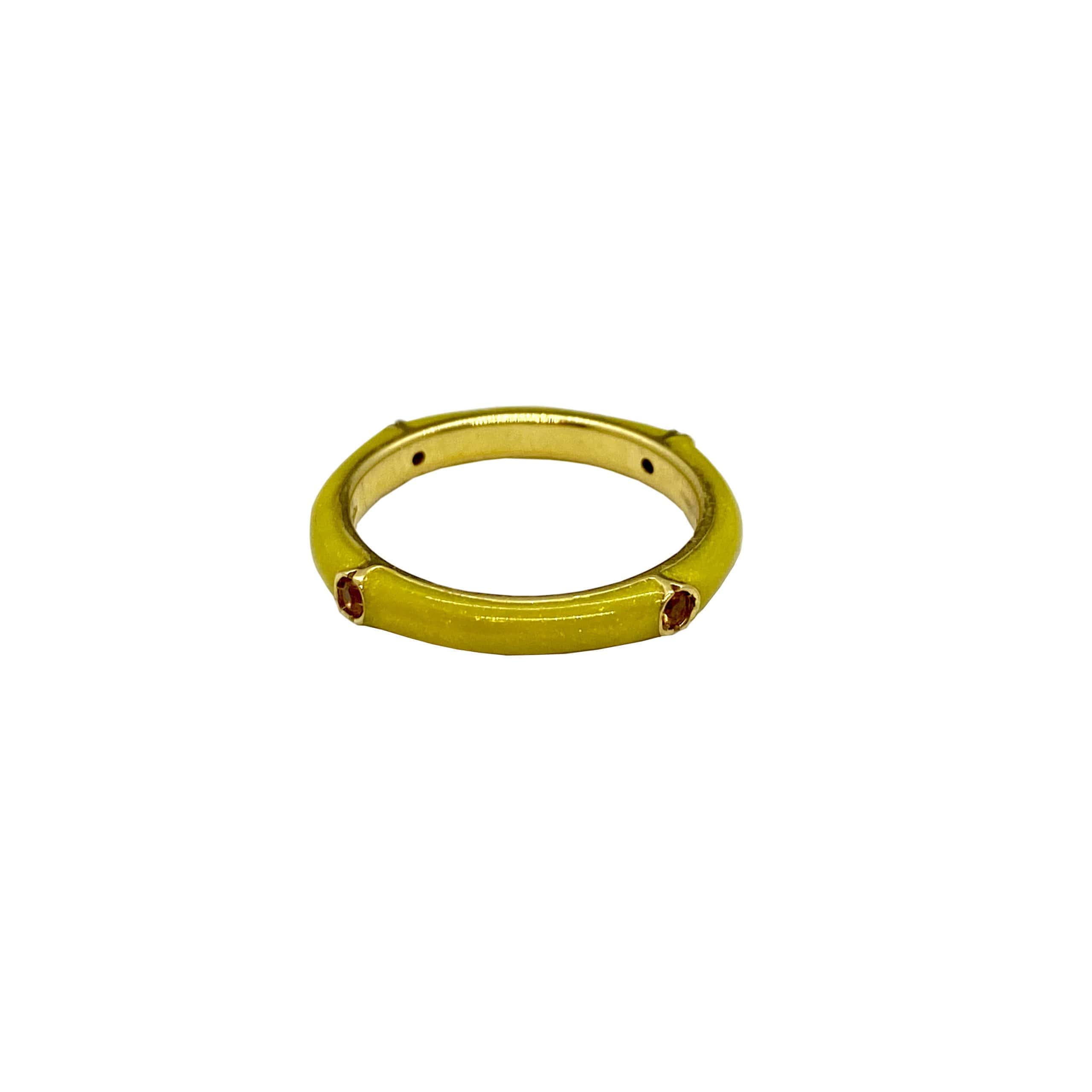 Yellow enamel band — Melina Fachidis (4)