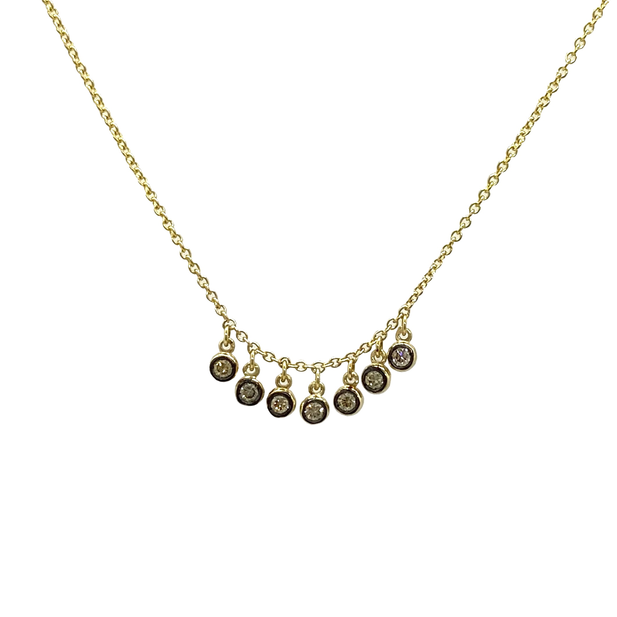 7 brown diamond necklace — Melina Fachidis