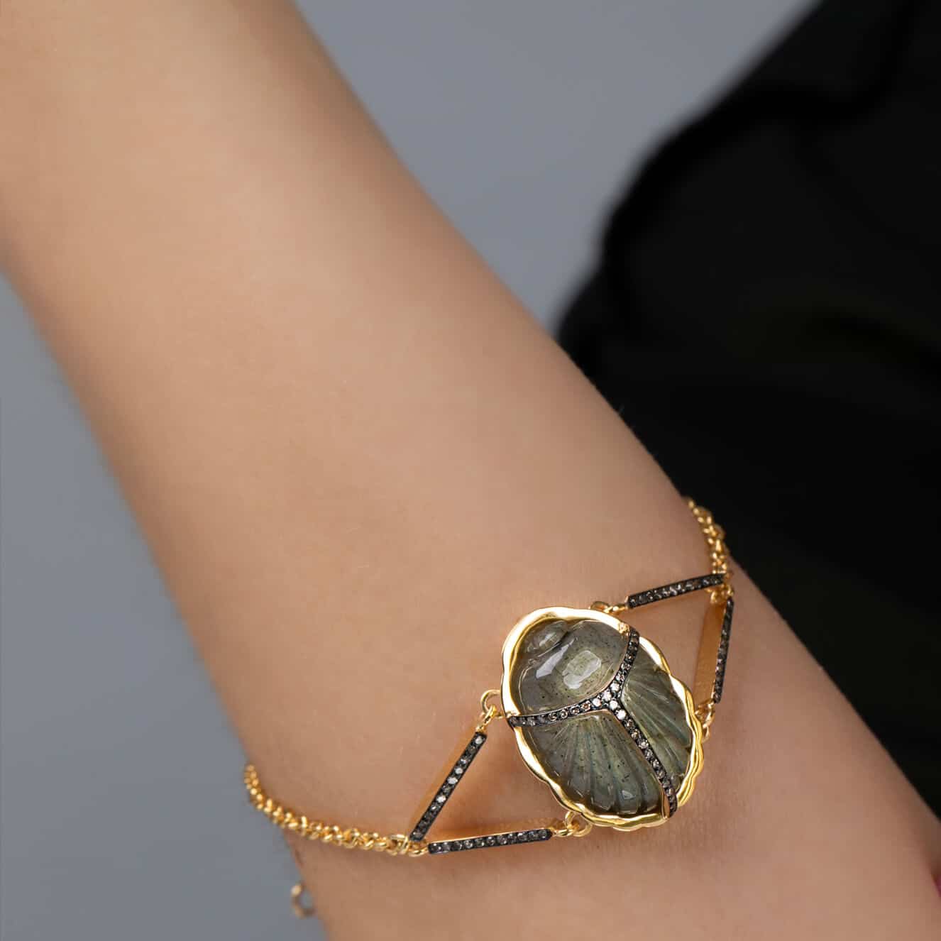 Labradorite bracelet scarab — Melina Fachidis (3)