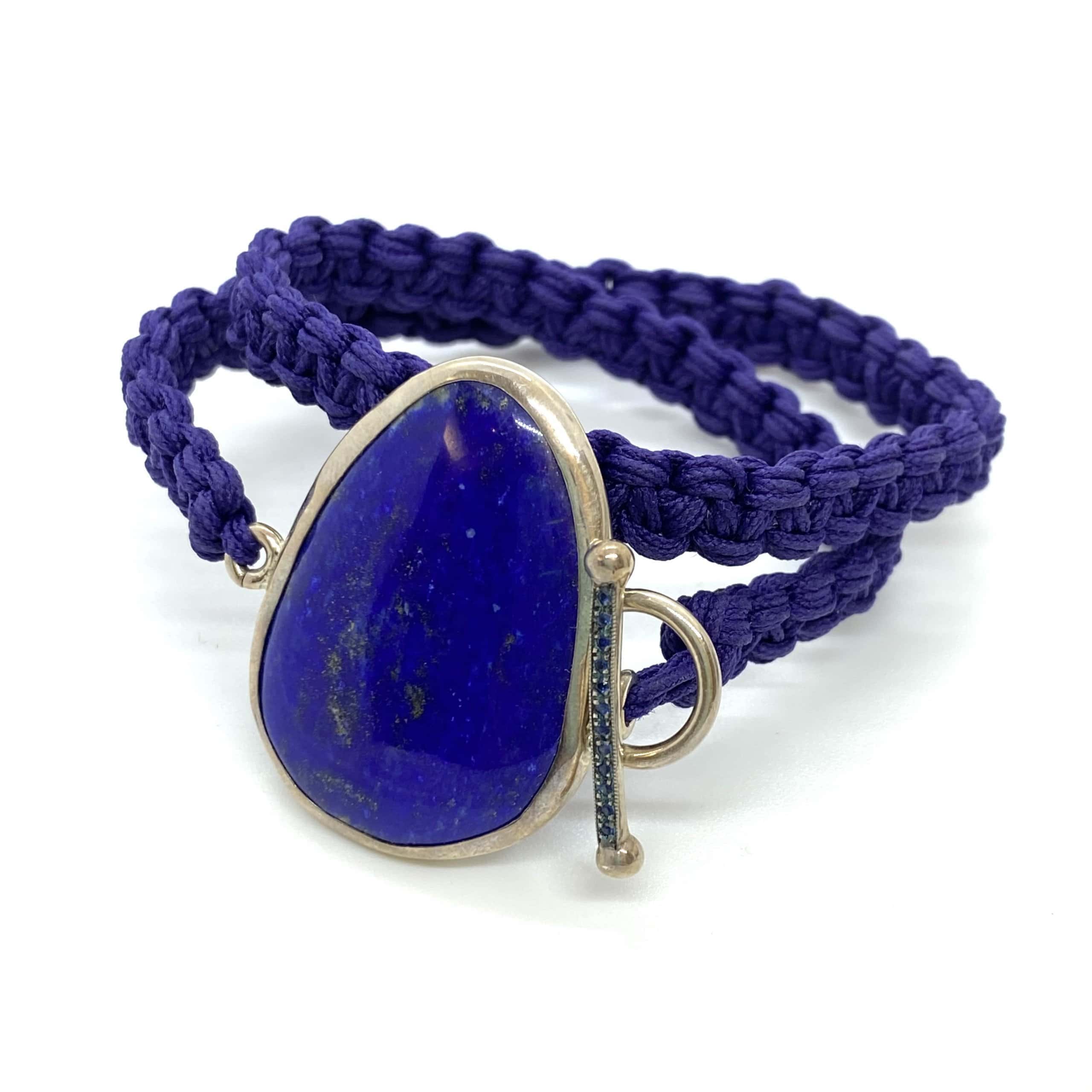 Lapis lazuli wrap bracelet — Melina Fachidis