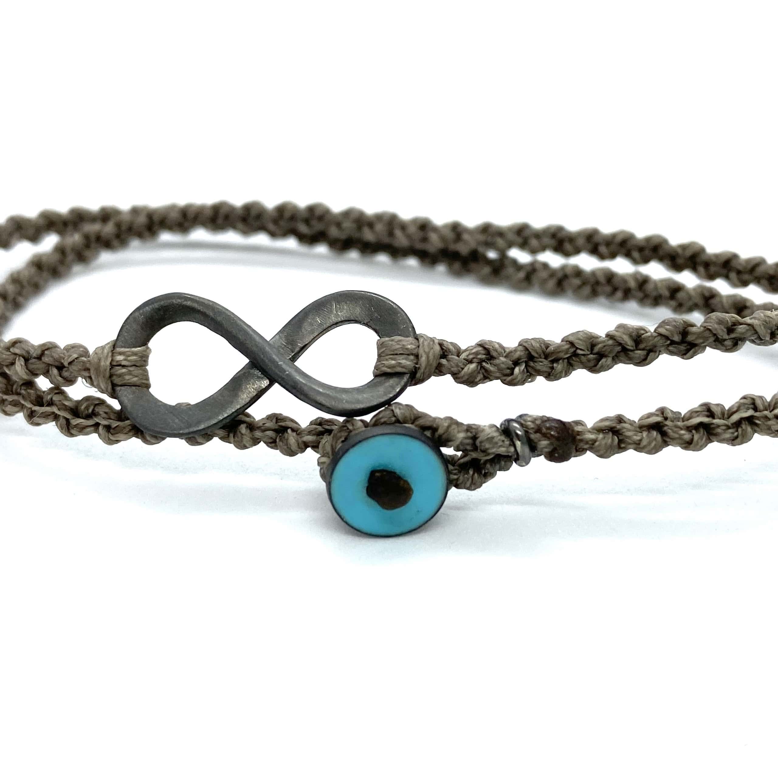 Men’s silver eternity symbol bracelet — Melina Fachidis (2)