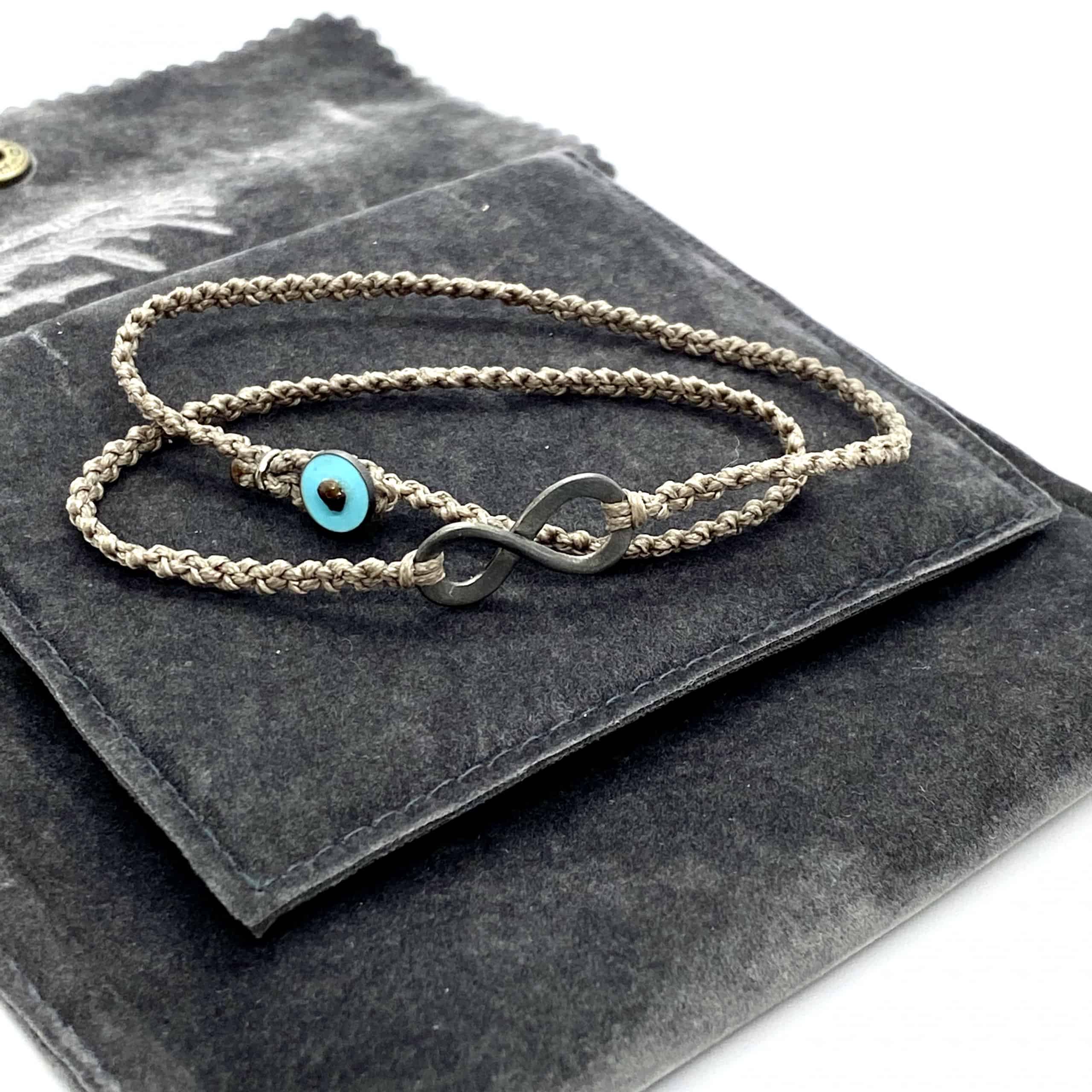 Men’s silver eternity symbol bracelet — Melina Fachidis (3)