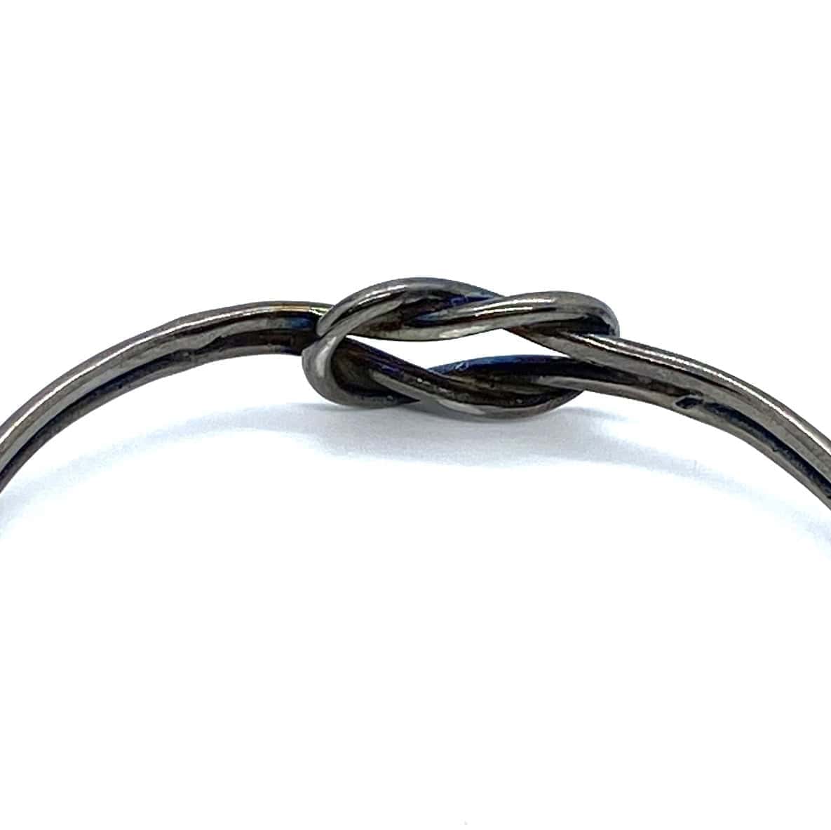 Lover’s knot unisex silver bracelet — Melina Fachidis (3)