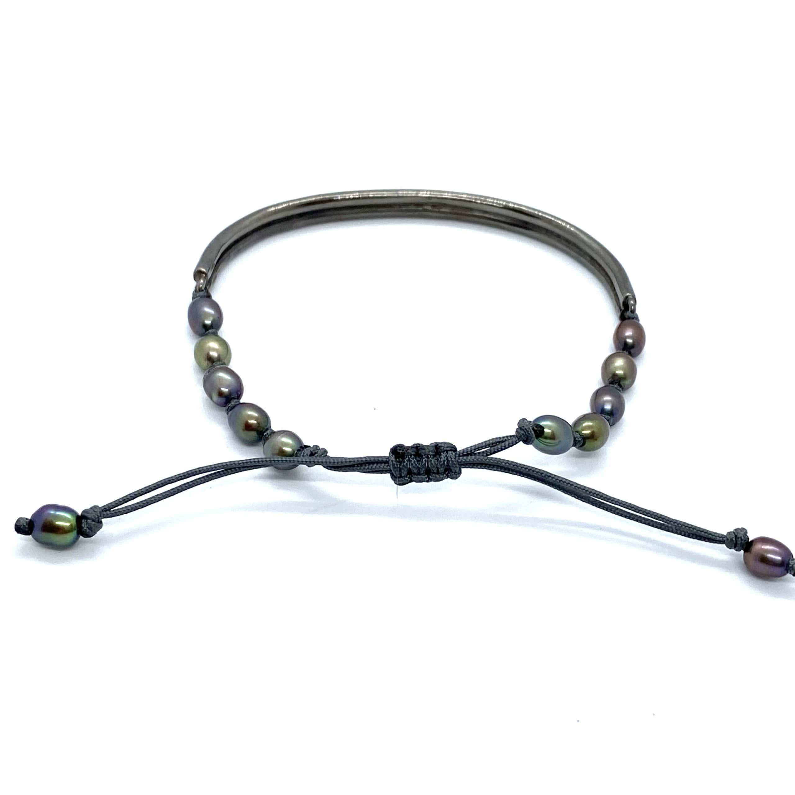 Unisex cuff bracelet with double line impressive design — Melina Fachidis (2)
