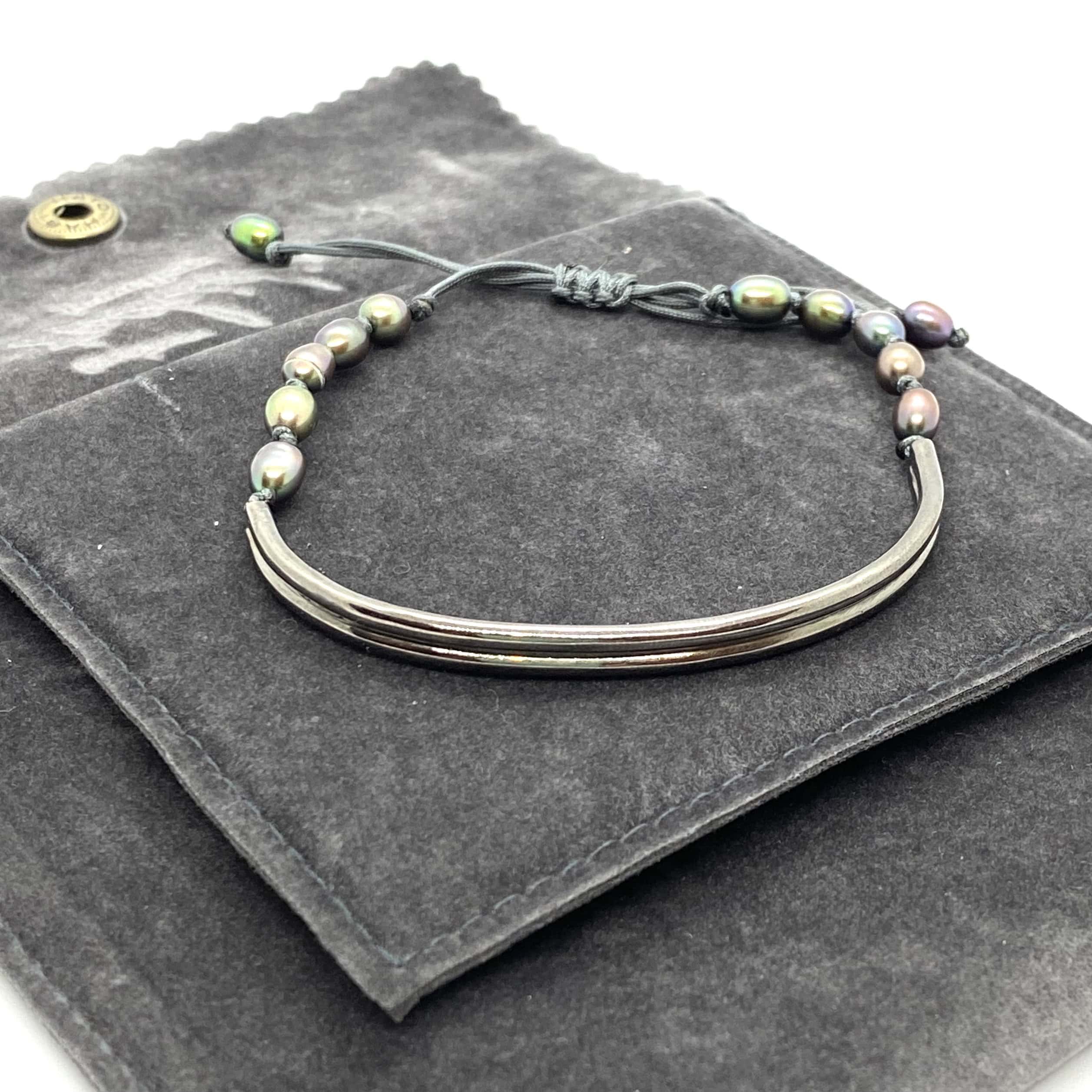 Unisex cuff bracelet with double line impressive design — Melina Fachidis (3)